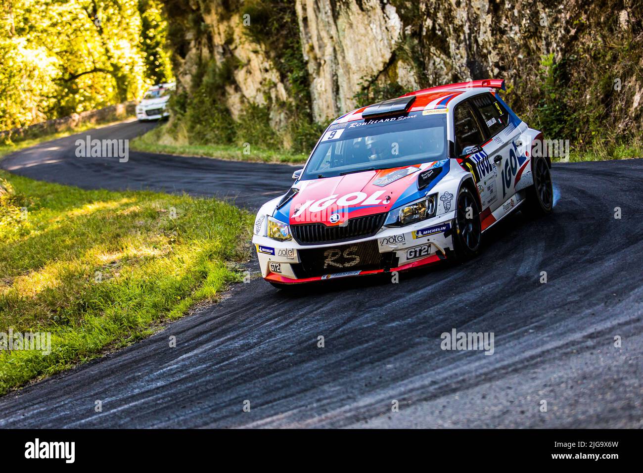 Décalcomanies 1/24 Skoda Fabia Rallye - Patrick Rouillard, Antibes 2024 - Réf. 2727, Neuf