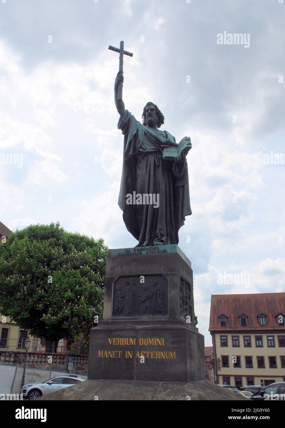 Statue of Saint Boniface, by Werner Henschel, 1830, Fulda, Germany