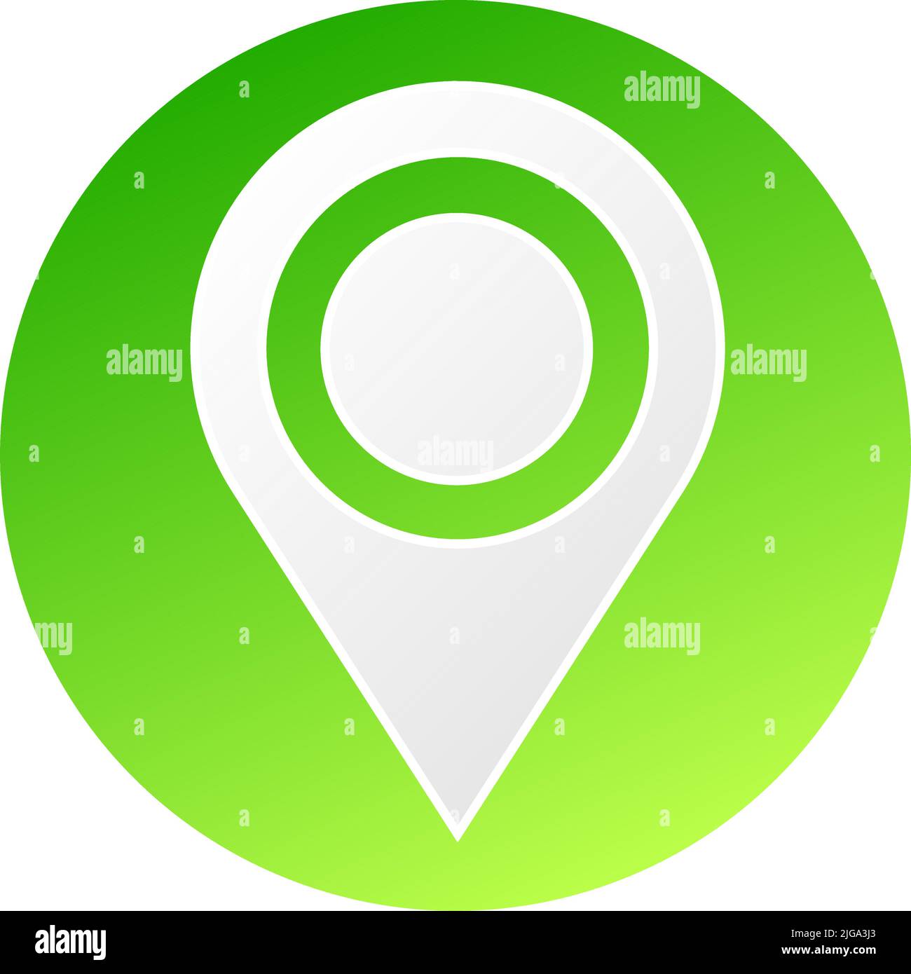 Map marker, map pin location, address icon vector illustration. Stock