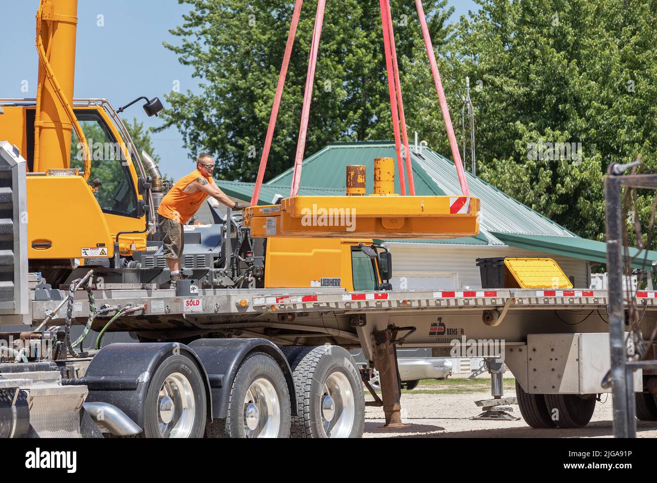 The Agriway grain elevator in Yarmouth, Iowa where a fatal grain bin