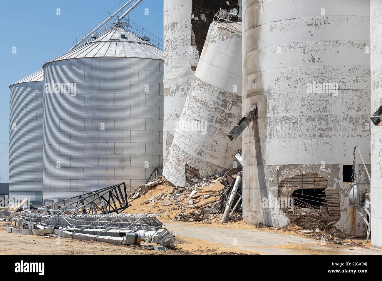 The Agriway grain elevator in Yarmouth, Iowa where a fatal grain bin