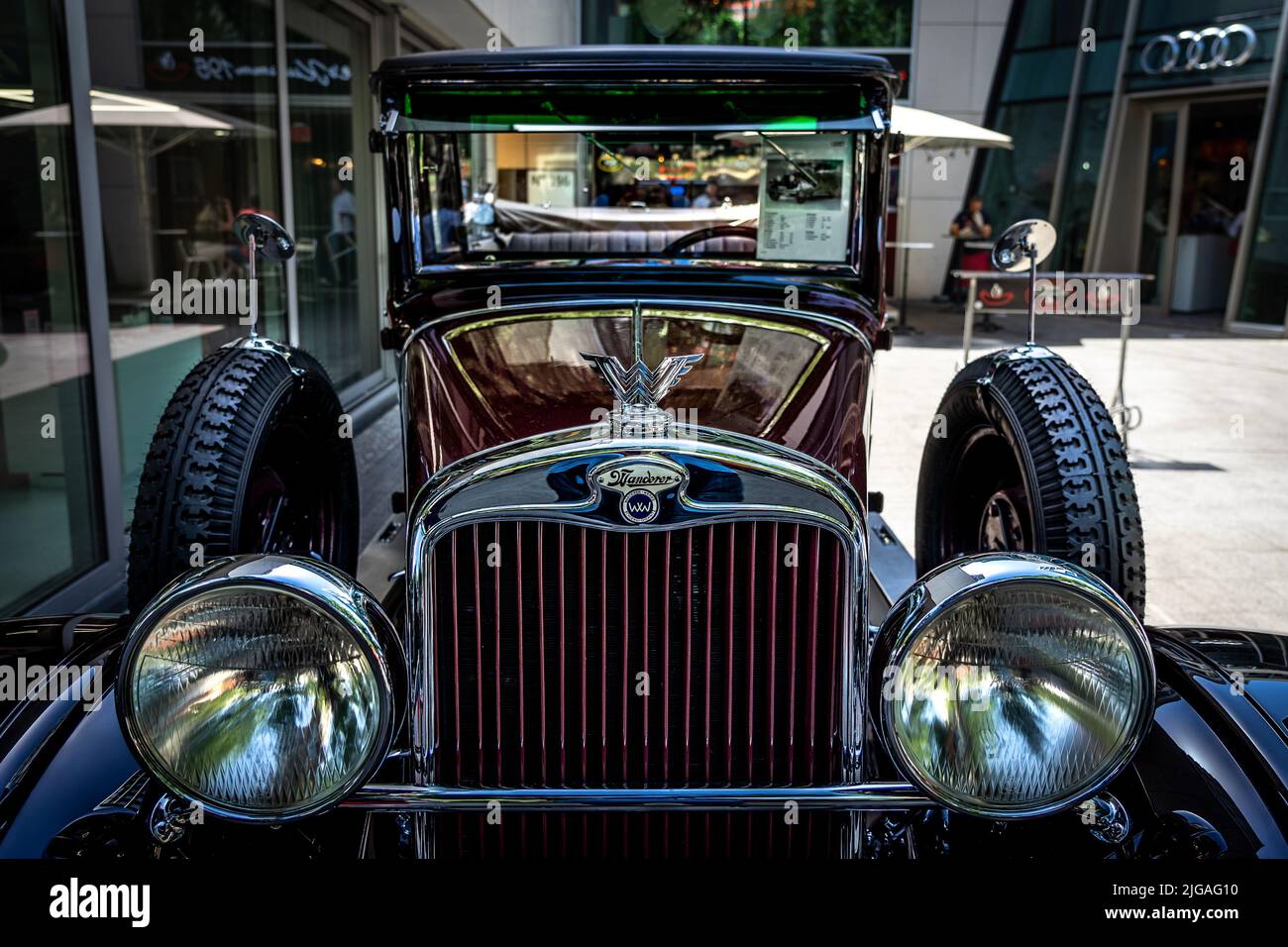 BERLIN - JUNE 18, 2022: Retro car Wanderer W11 Landaulet, 1929. Classic Days Berlin. Stock Photo