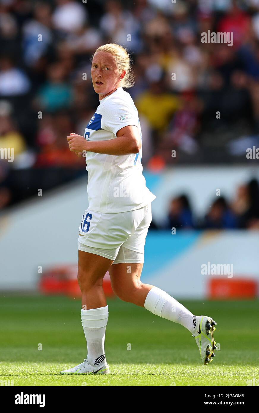 Milton Keynes, England, 8th July 2022. Anna Westerlund of Finland during the UEFA Women's European Championship 2022 match at Stadium:mk, Milton Keynes. Picture credit should read: David Klein / Sportimage Credit: Sportimage/Alamy Live News Stock Photo