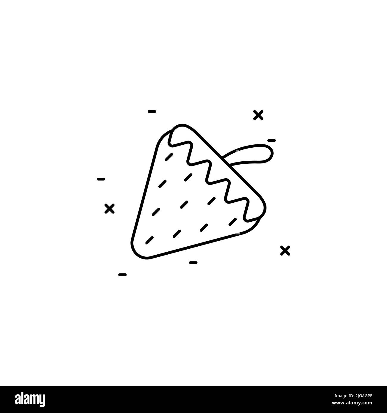strawberry icon. Simple thin line, outline vector of Agriculture icons ...