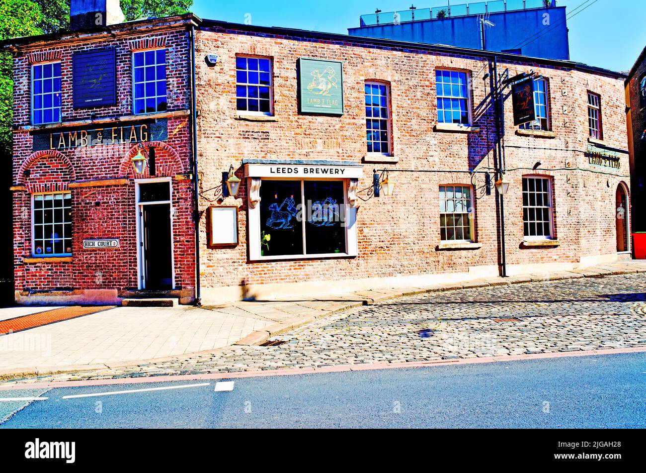 The Lamb and Flag Pub, High Court, Leeds, England Stock Photo Alamy