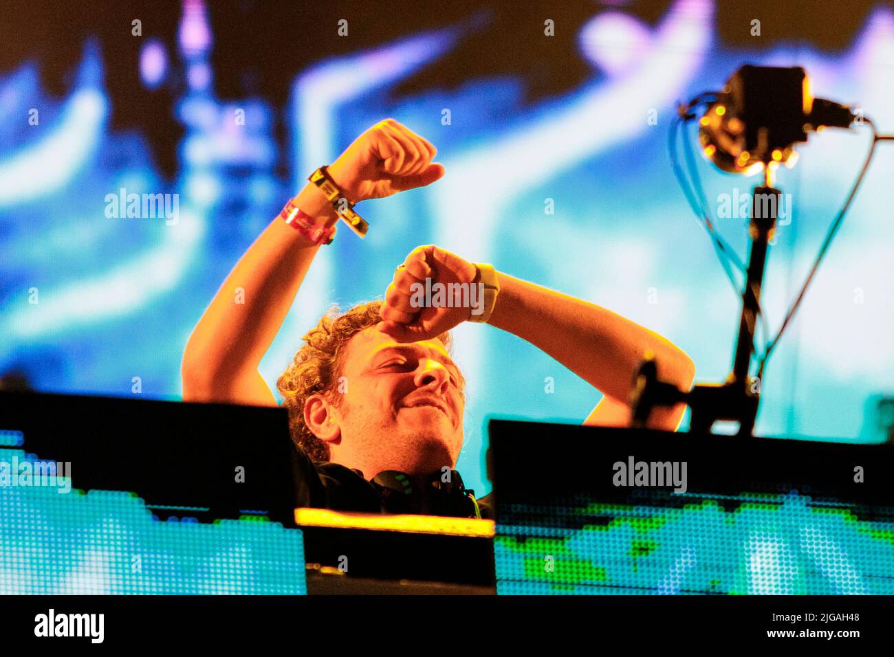 Veni Vici performance during the first day of Ultra Europe Festival at ...