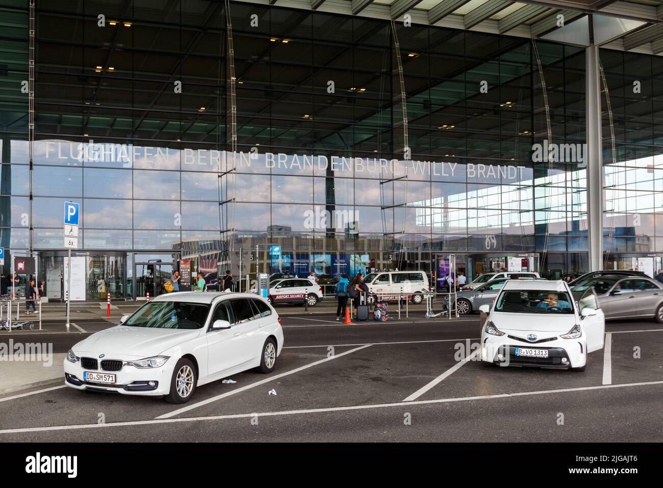 terminal 1 entrance Berlin Brandenburg airport Stock Photo
