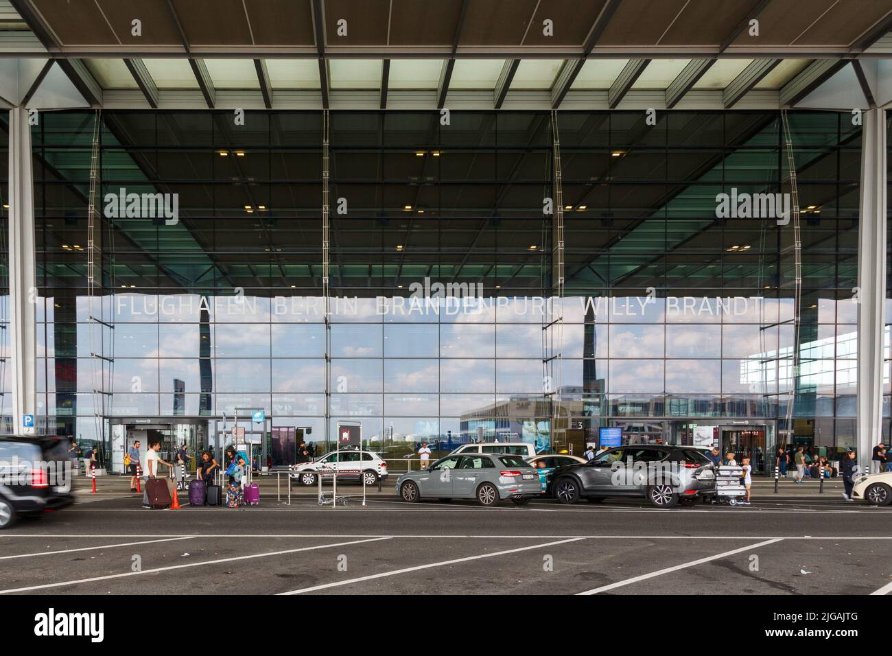 terminal 1 entrance Berlin Brandenburg airport Stock Photo