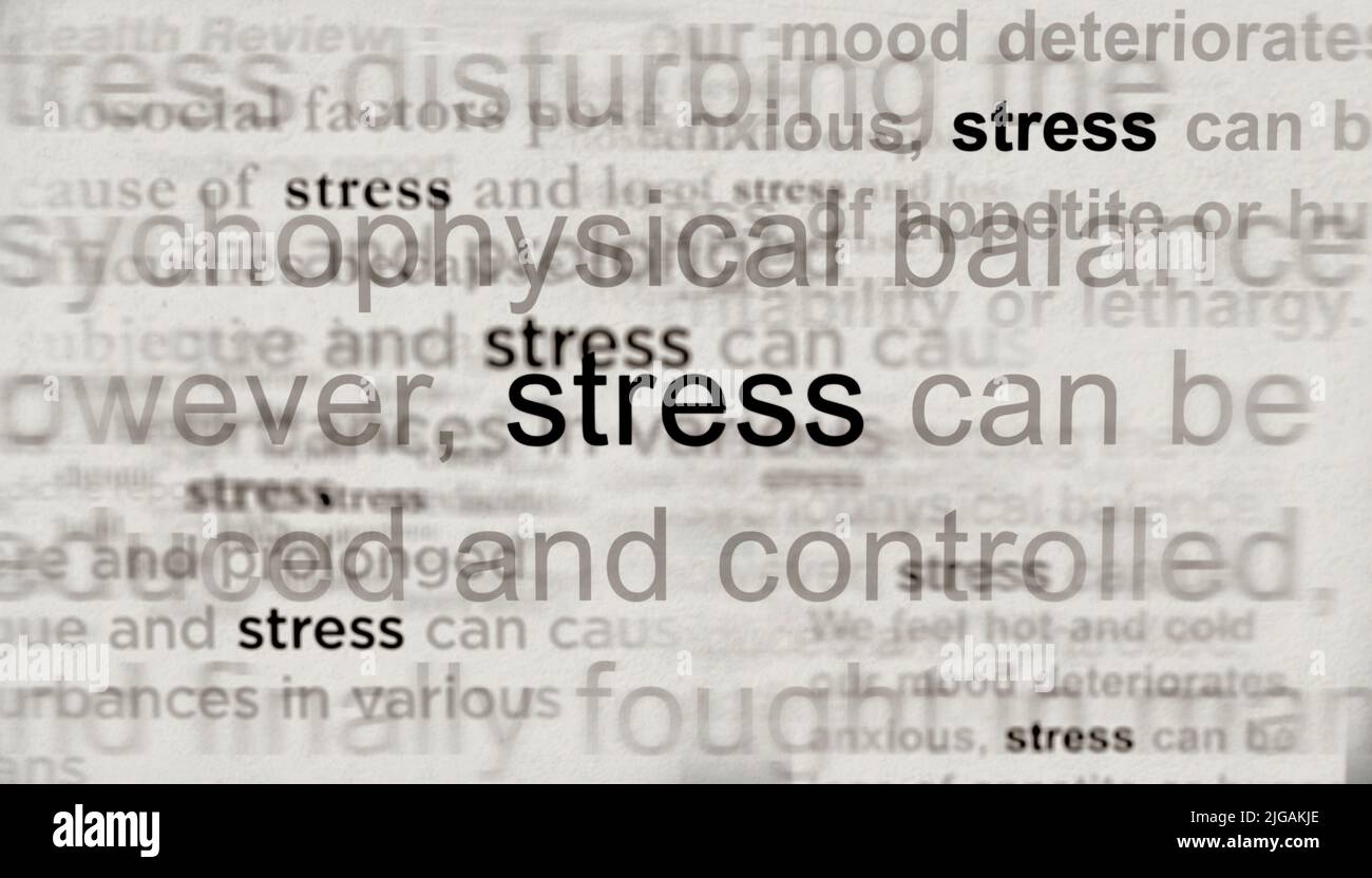 Social media on display with Stress, mental health and depression crisis. Searching on tablet, pad, phone or smartphone screen in hand. Abstract conce Stock Photo