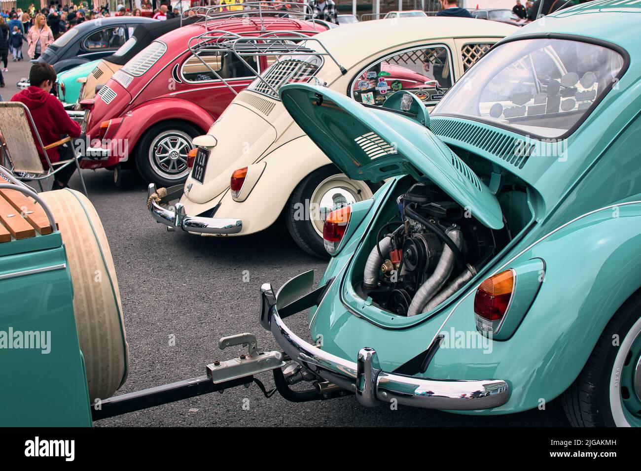 Legendary German old timer vintage car volkswagen beetle at classic fest  2022, festival with old classic vintage cars and vehicles in Galway,  Ireland Stock Photo - Alamy