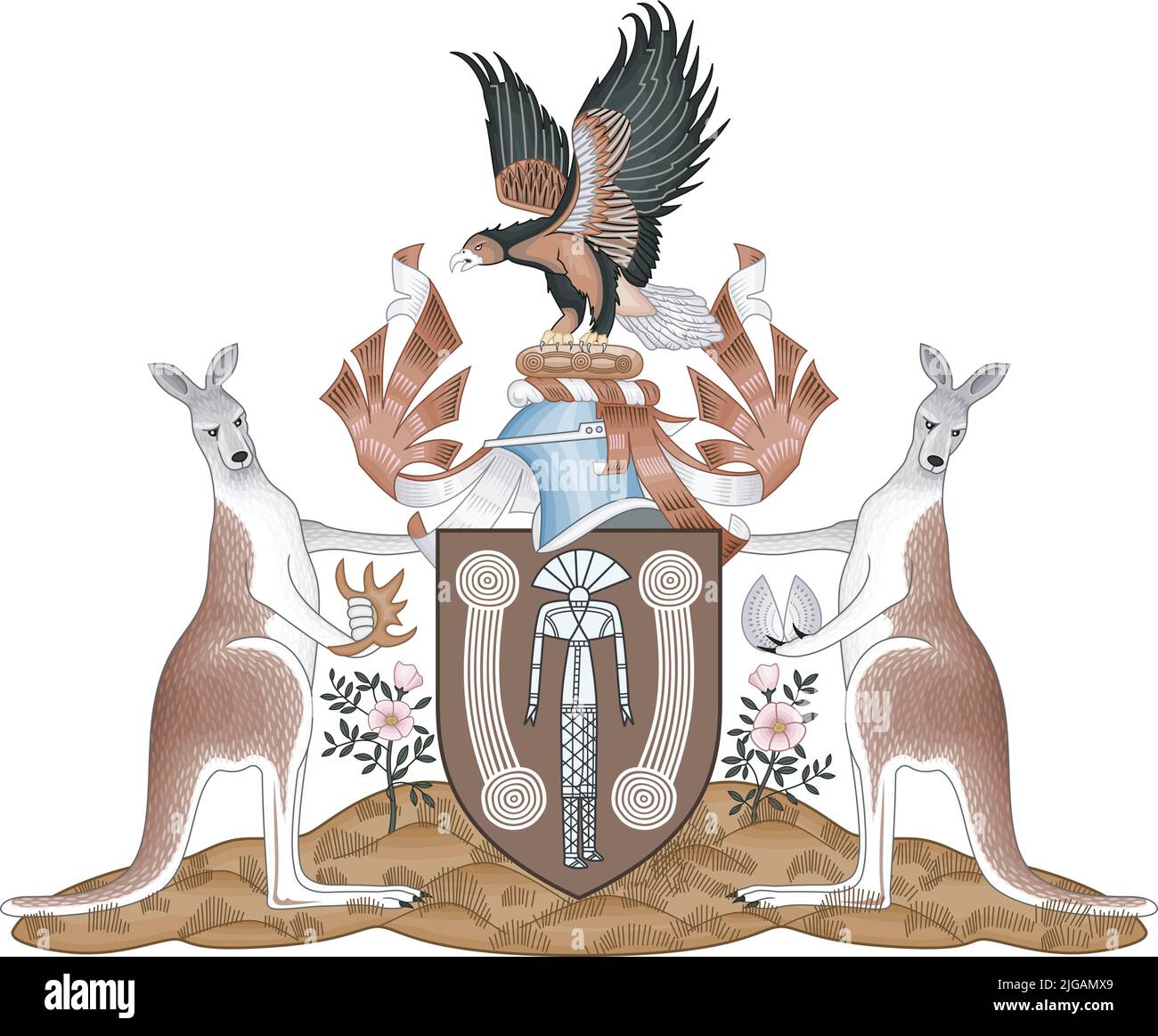 Coat of arms of NORTHERN TERRITORY, AUSTRALIA Stock V…