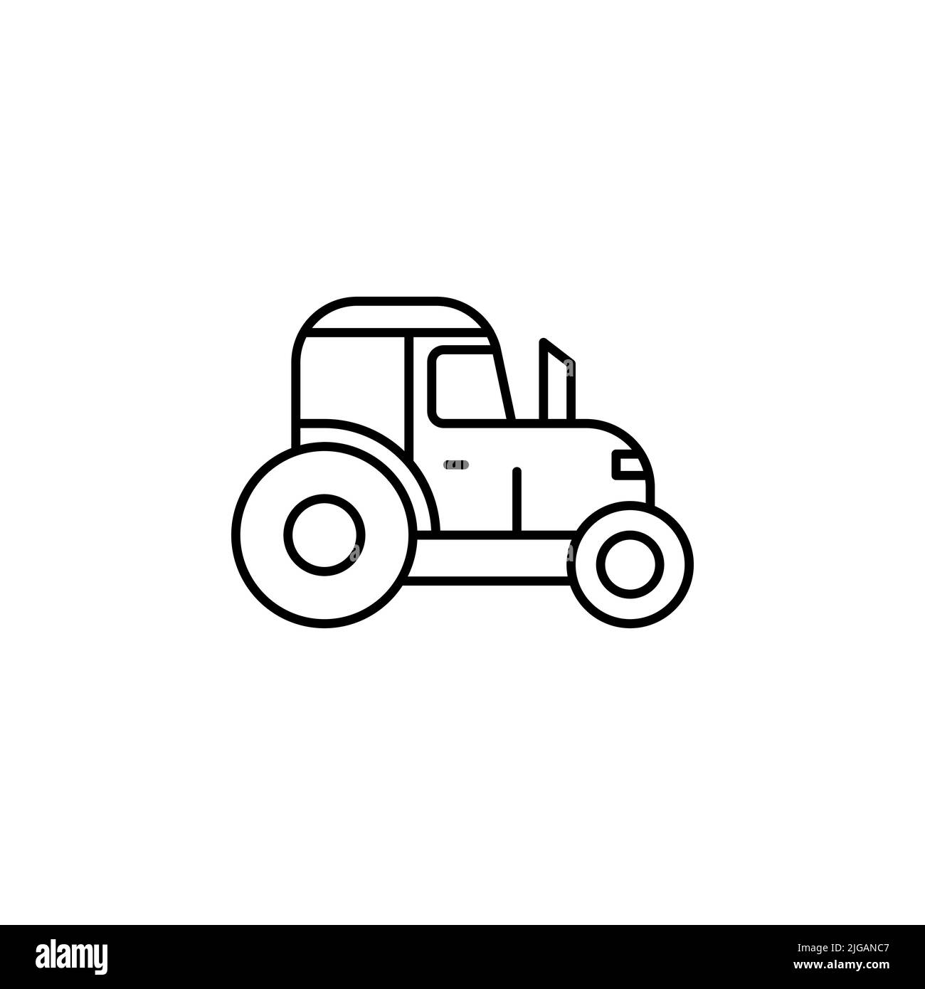 Tractor icon. Simple thin line, outline vector of autumn icons for ui ...