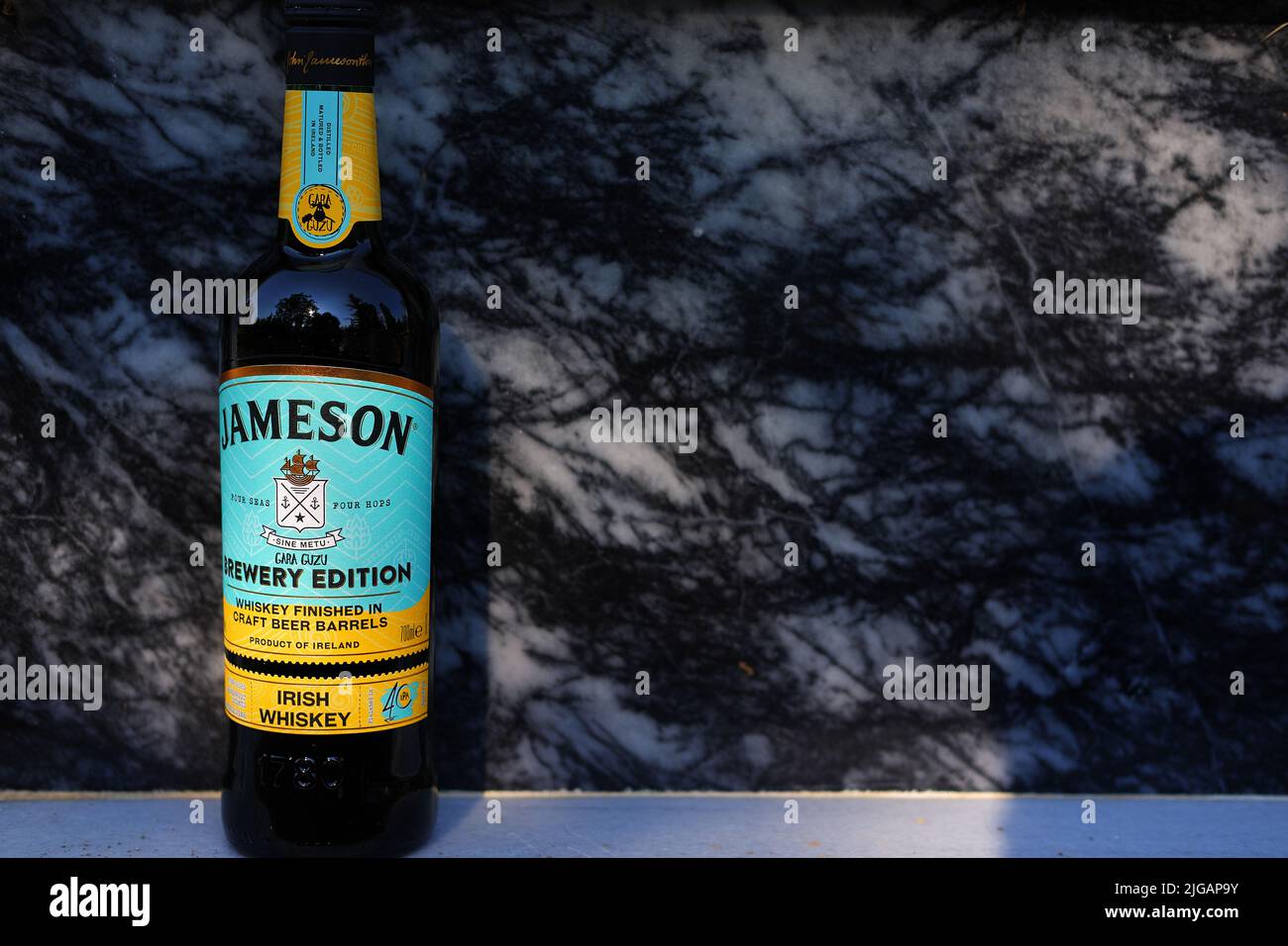 Special product of Irish whiskey Gara Guzu edition. Jameson whiskey