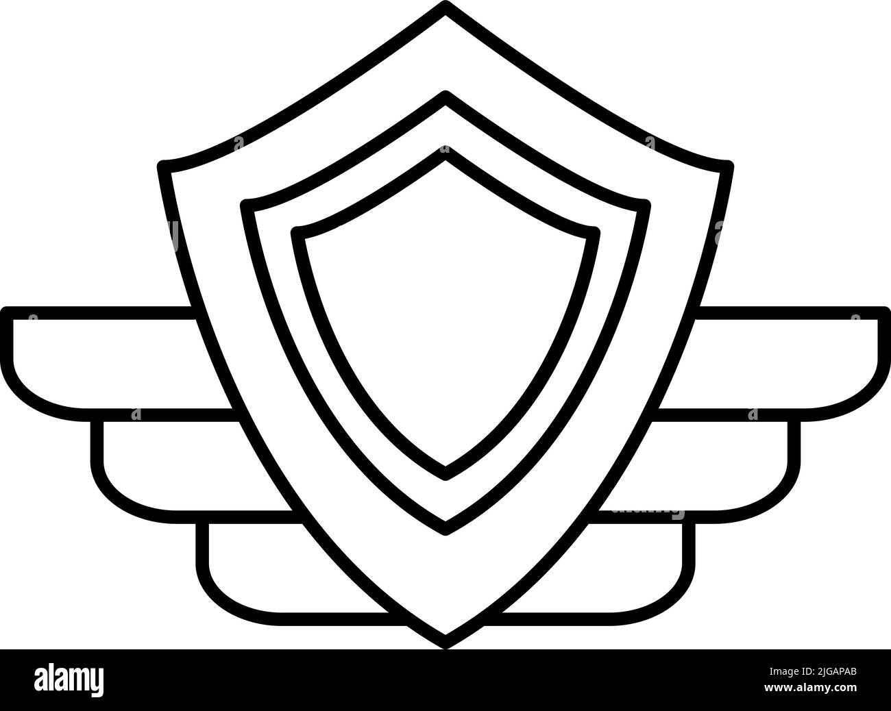 Award, shield icon. Simple thin line, outline vector of awards icons