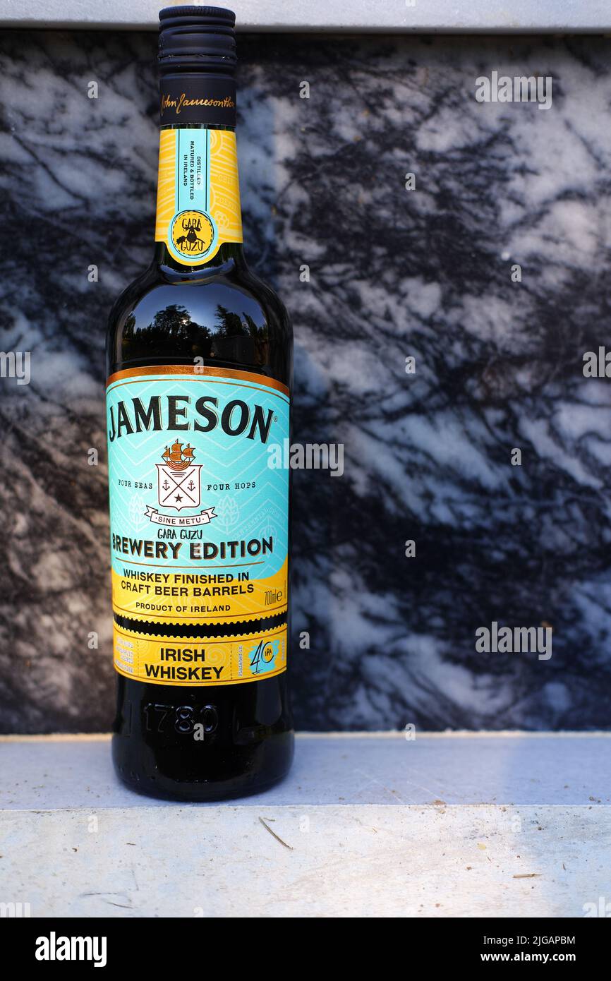Special product of Irish whiskey Gara Guzu edition. Jameson whiskey