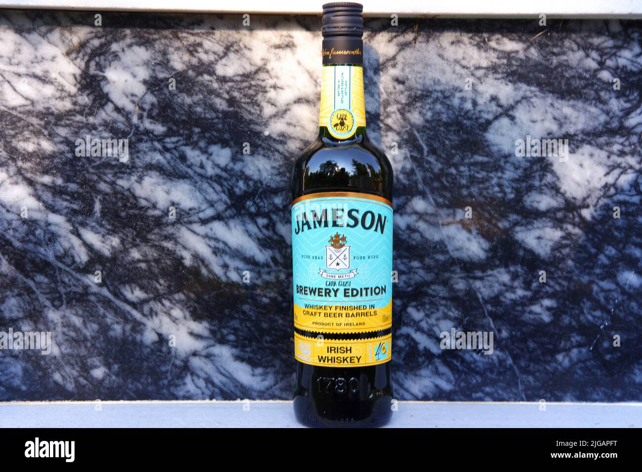 Special product of Irish whiskey Gara Guzu edition. Jameson whiskey