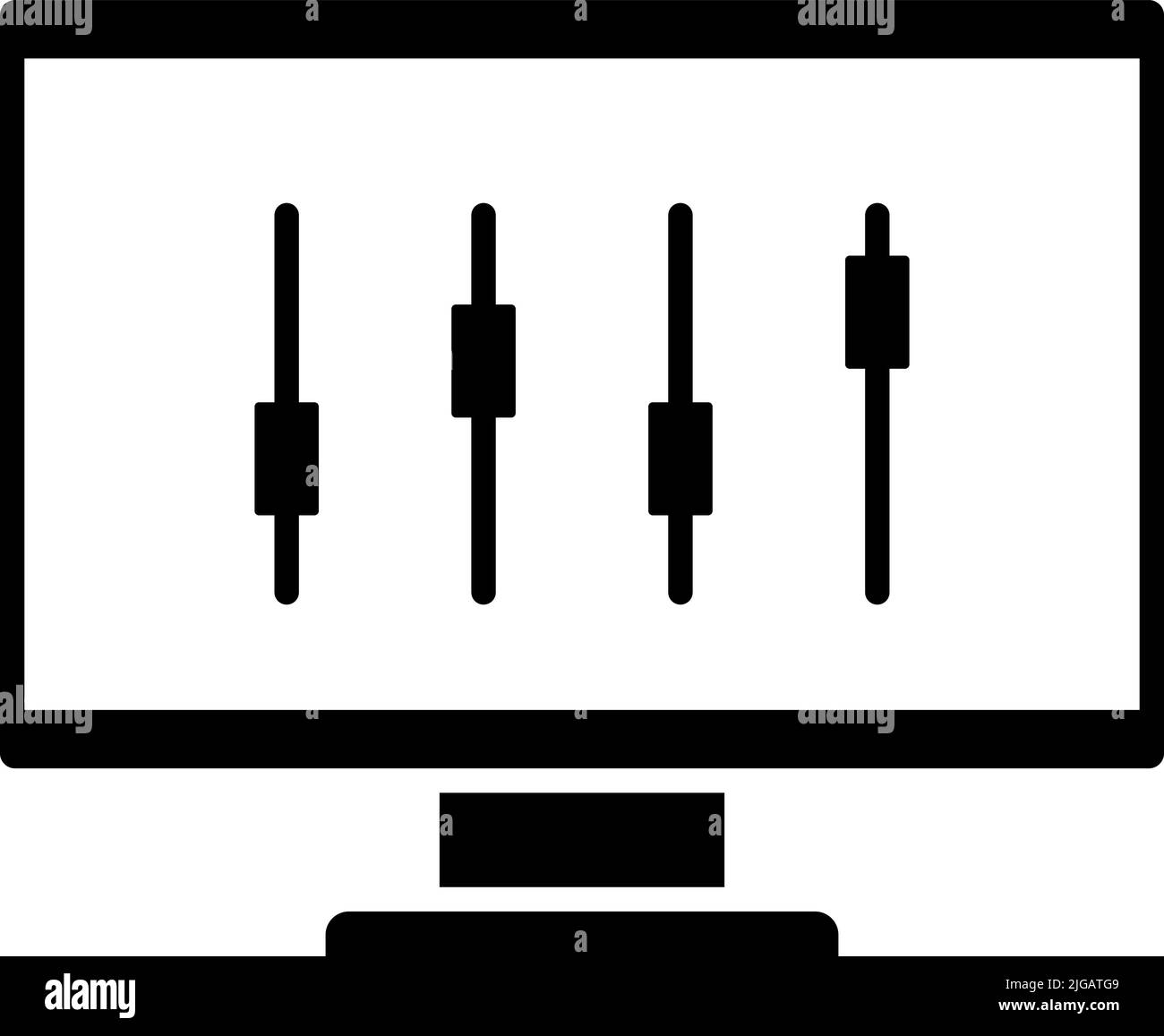 analytics, chart icon. Simple glyph vector of business set for UI and ...