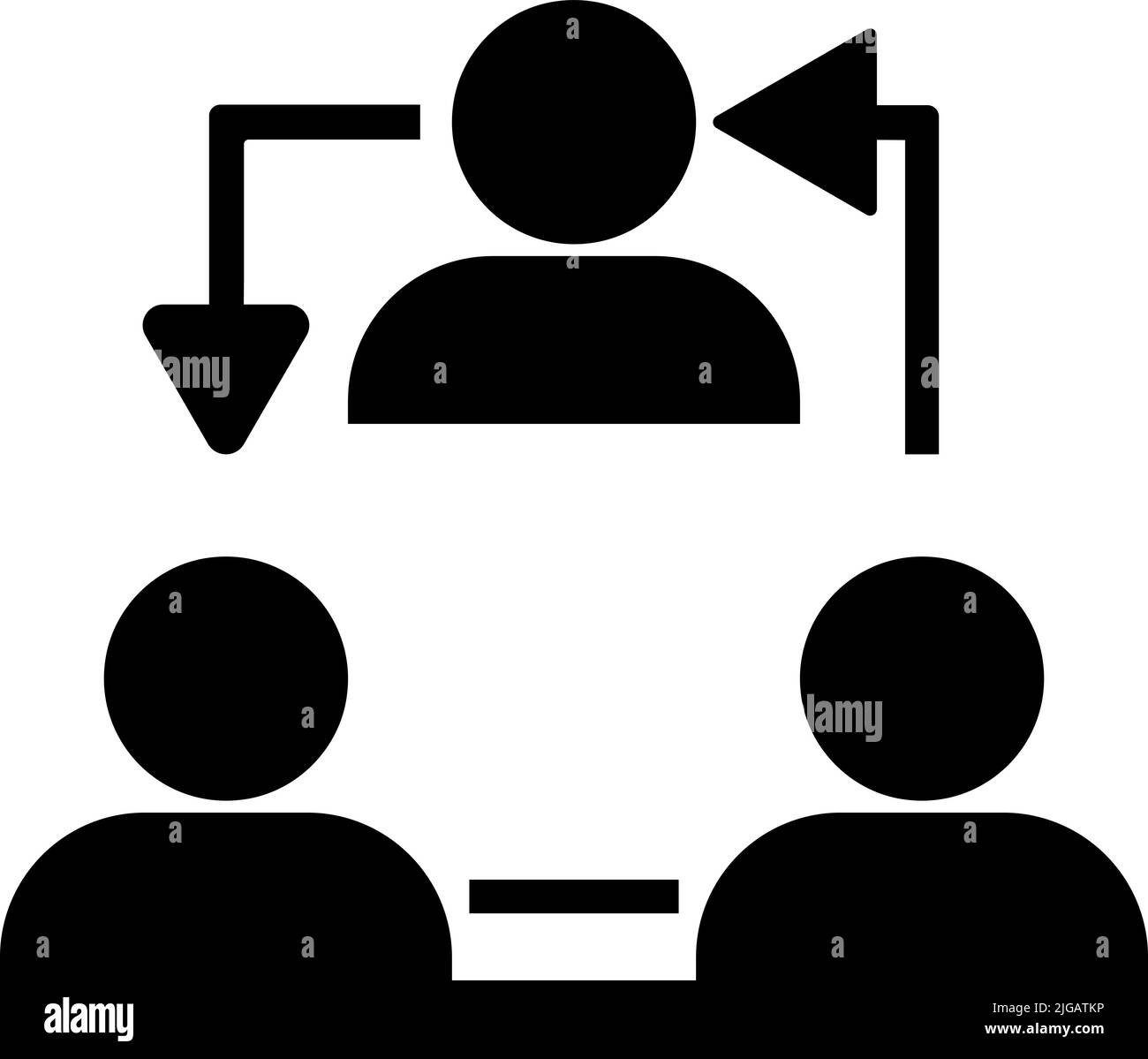 Corporate hierarchy structure chart Black and White Stock Photos ...