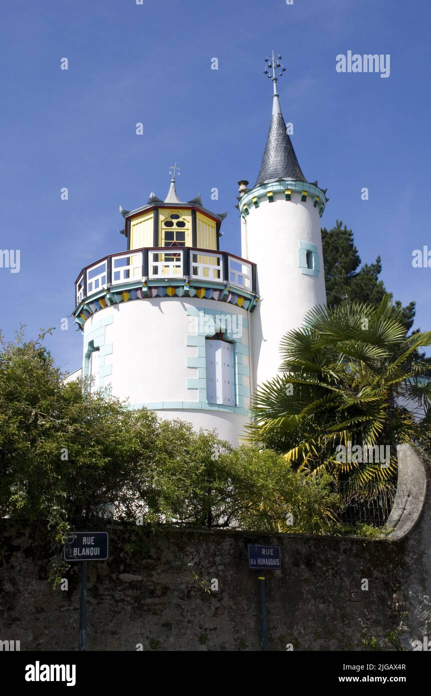 classical architecture, unusual Chinese pavilion in nantes, france Stock Photo