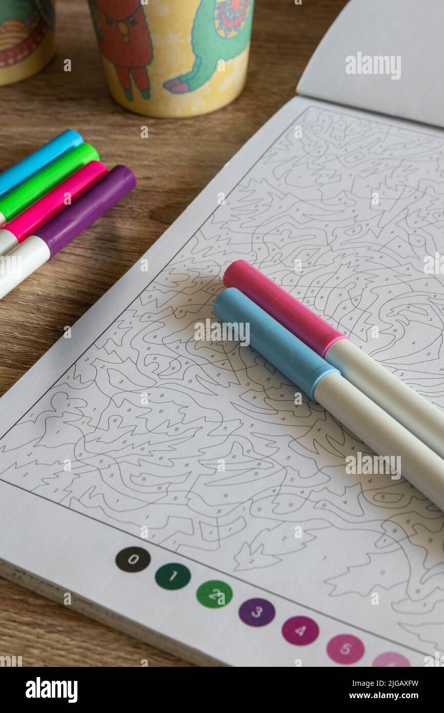 Coloring Book With Markers