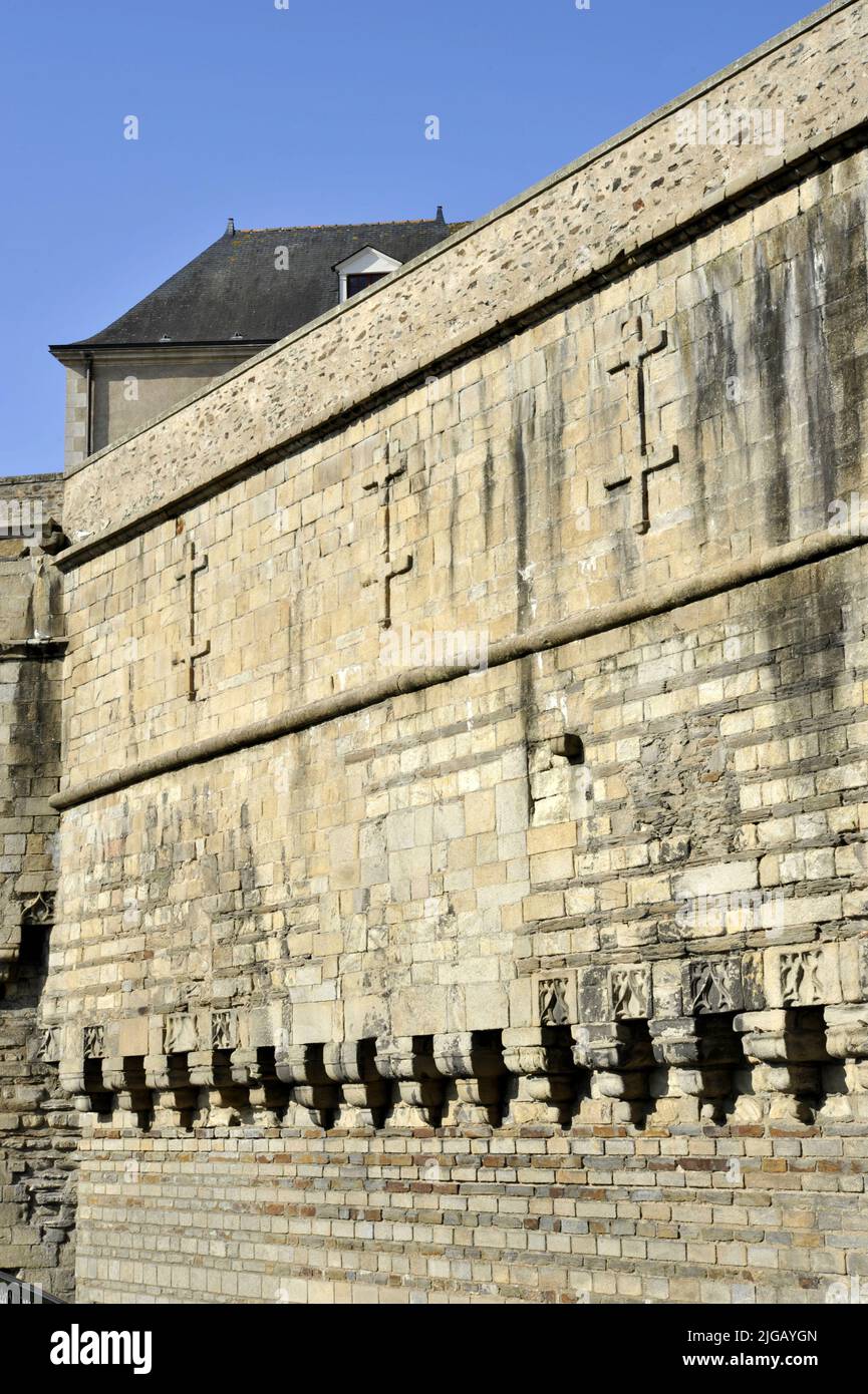 building in Nantes, classical architecture,castle of the dukes of