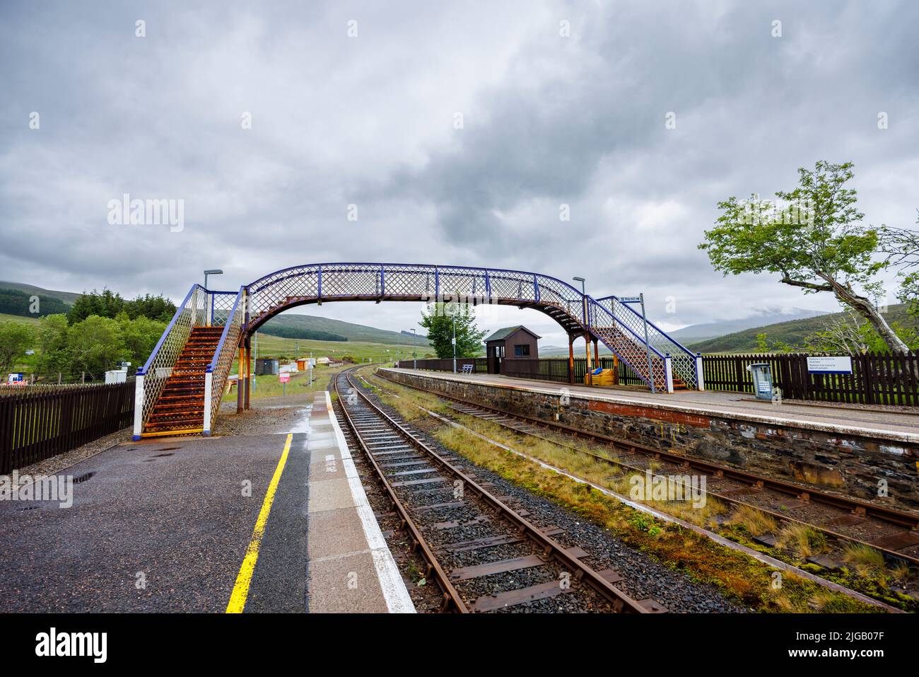 Large British Rail Footbridge Crossing Self Adhesive Graphic 