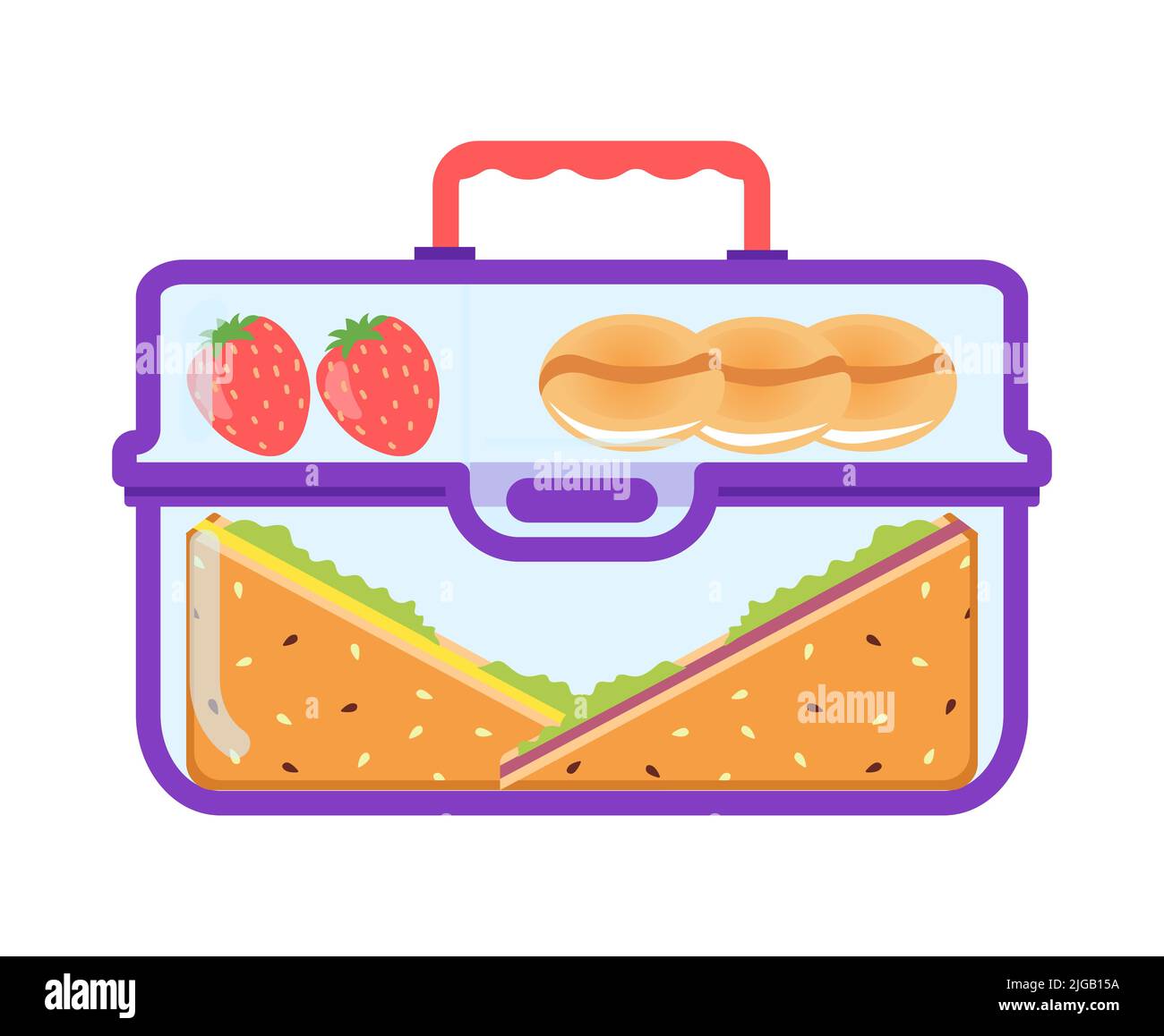 Cartoon lunch box hi-res stock photography and images - Alamy