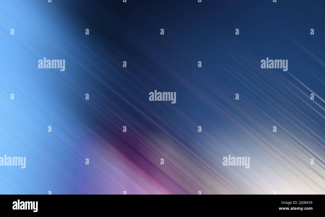 A blue motion-blurred background texture with purple and blue barts Stock Photo