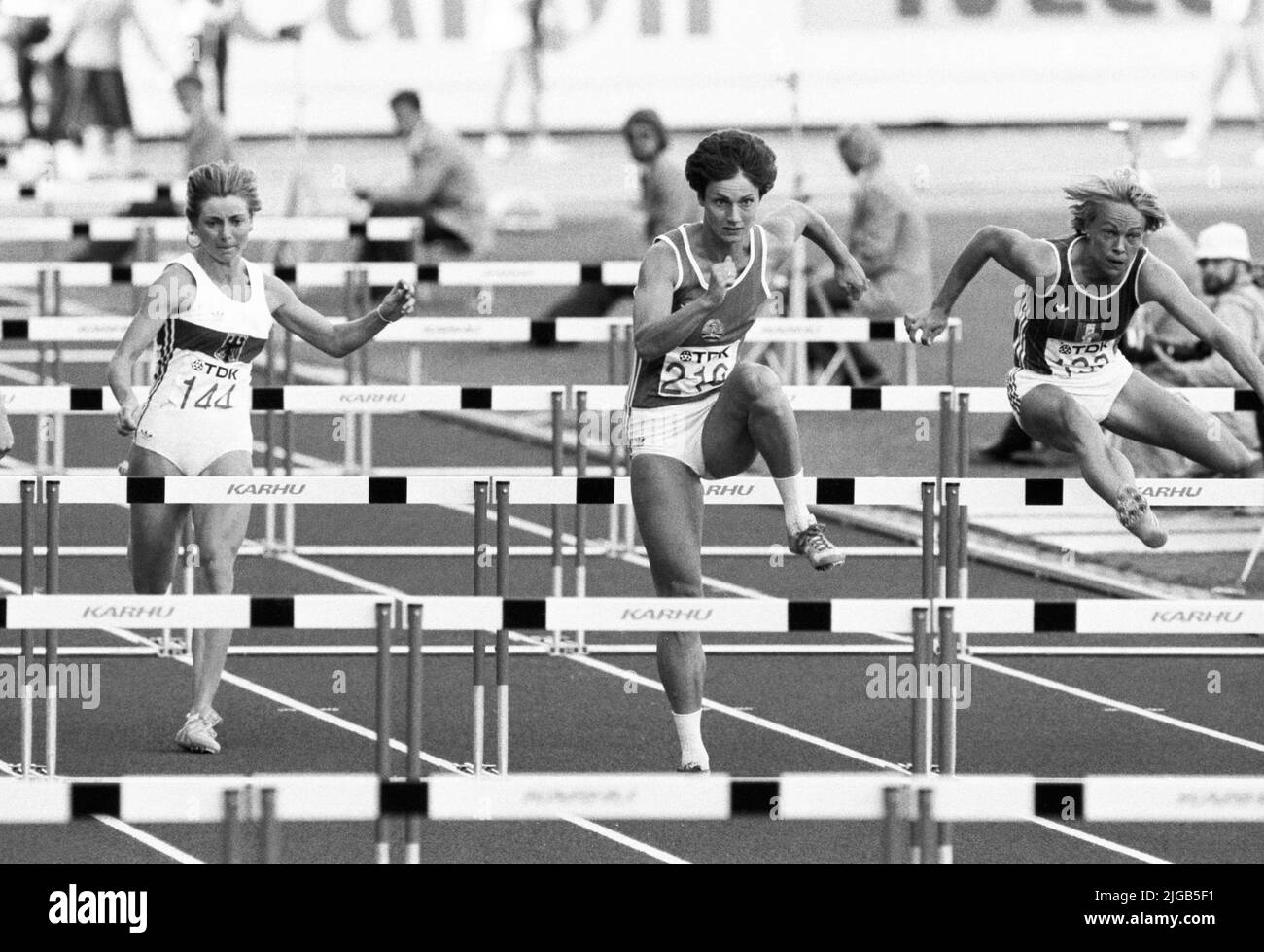 IAAF WORLD ATHLETIC CHAMPIONSHIP HELSINKI 1983 KERSTIN KNABE GDR lead