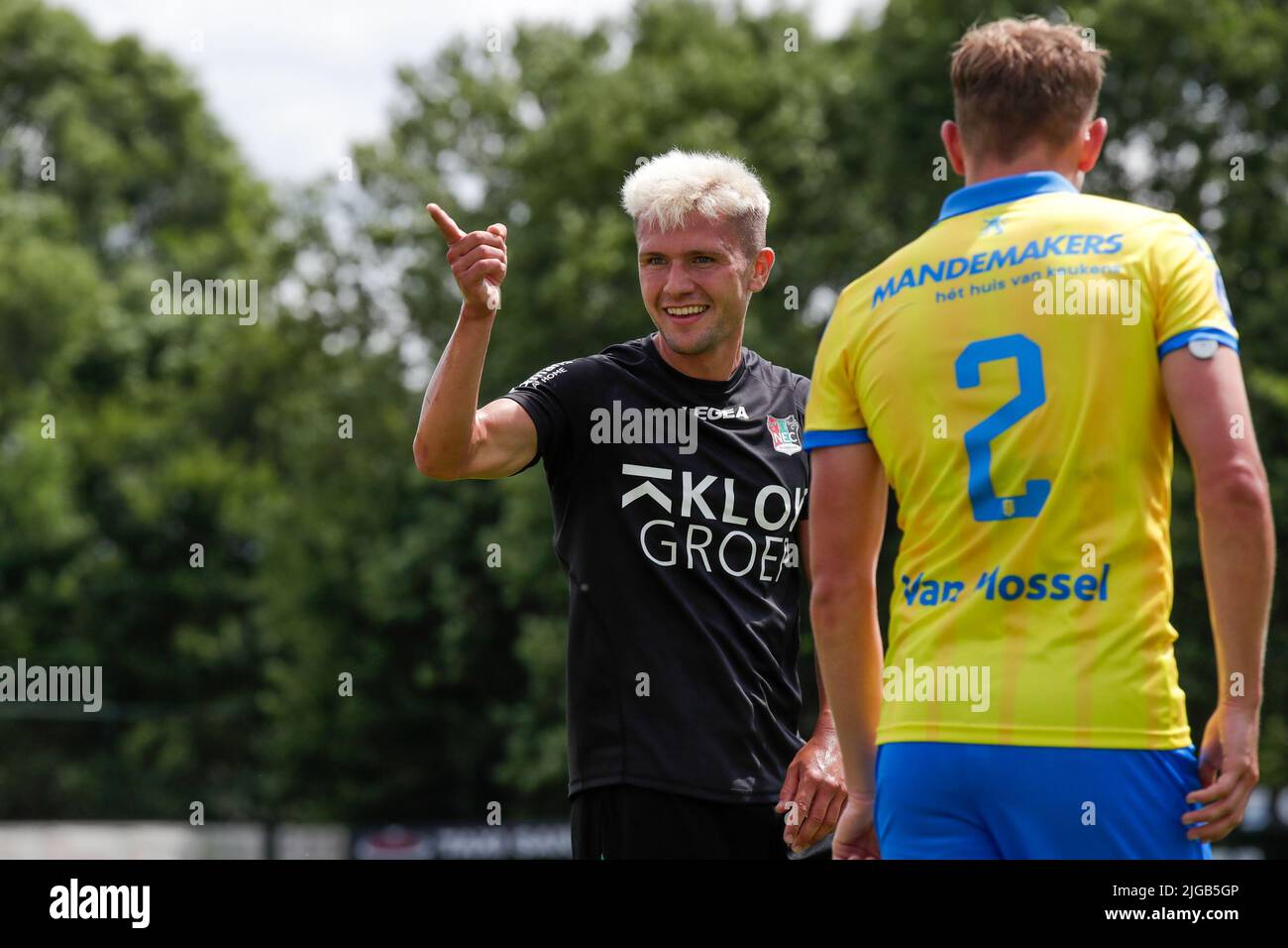 WEURT, NETHERLANDS - JULY 9: Mikkel Duelund of NEC Nijmegen celebrates ...