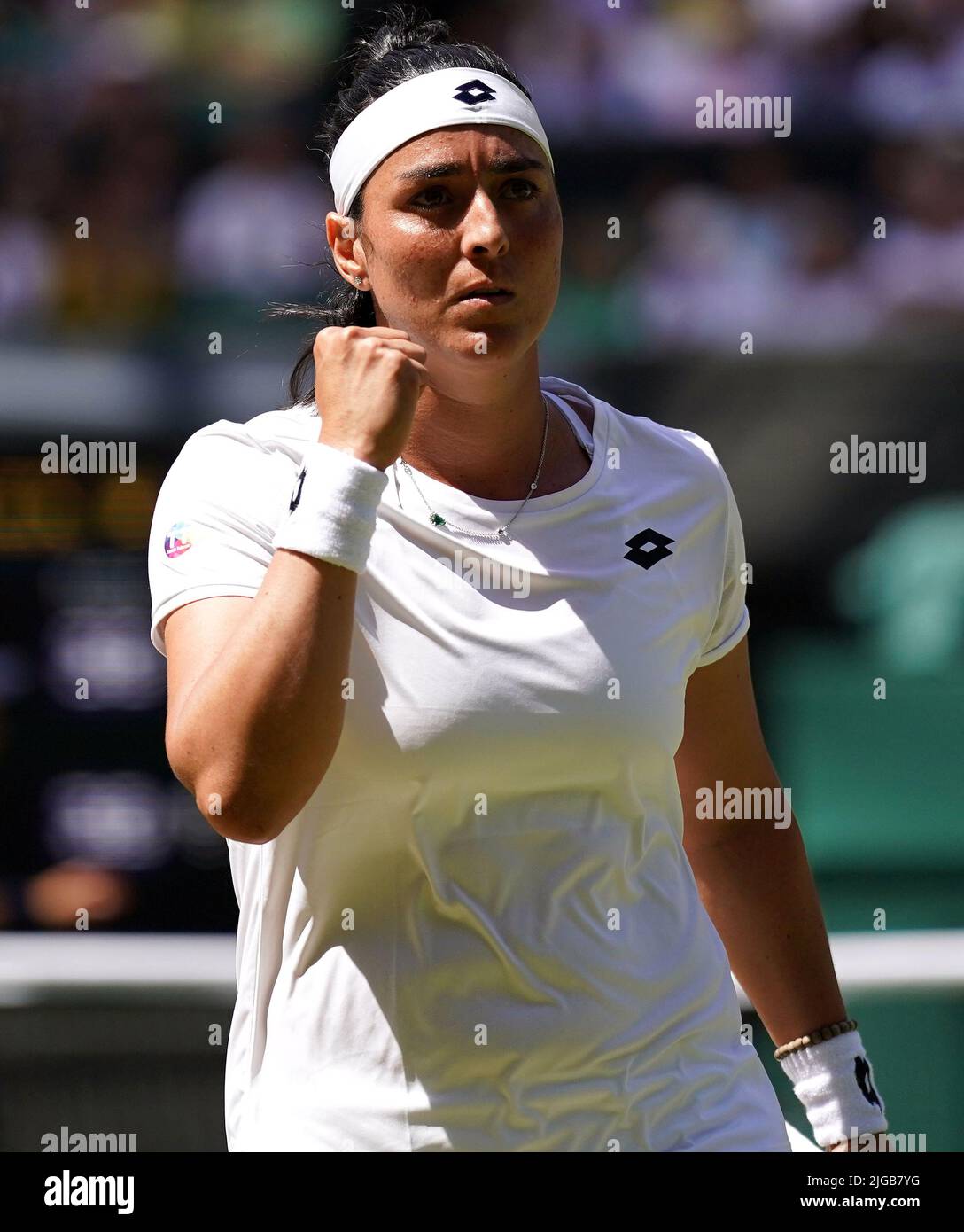 Ons Jabeur reacts during the The Final of the Ladies' Singles against