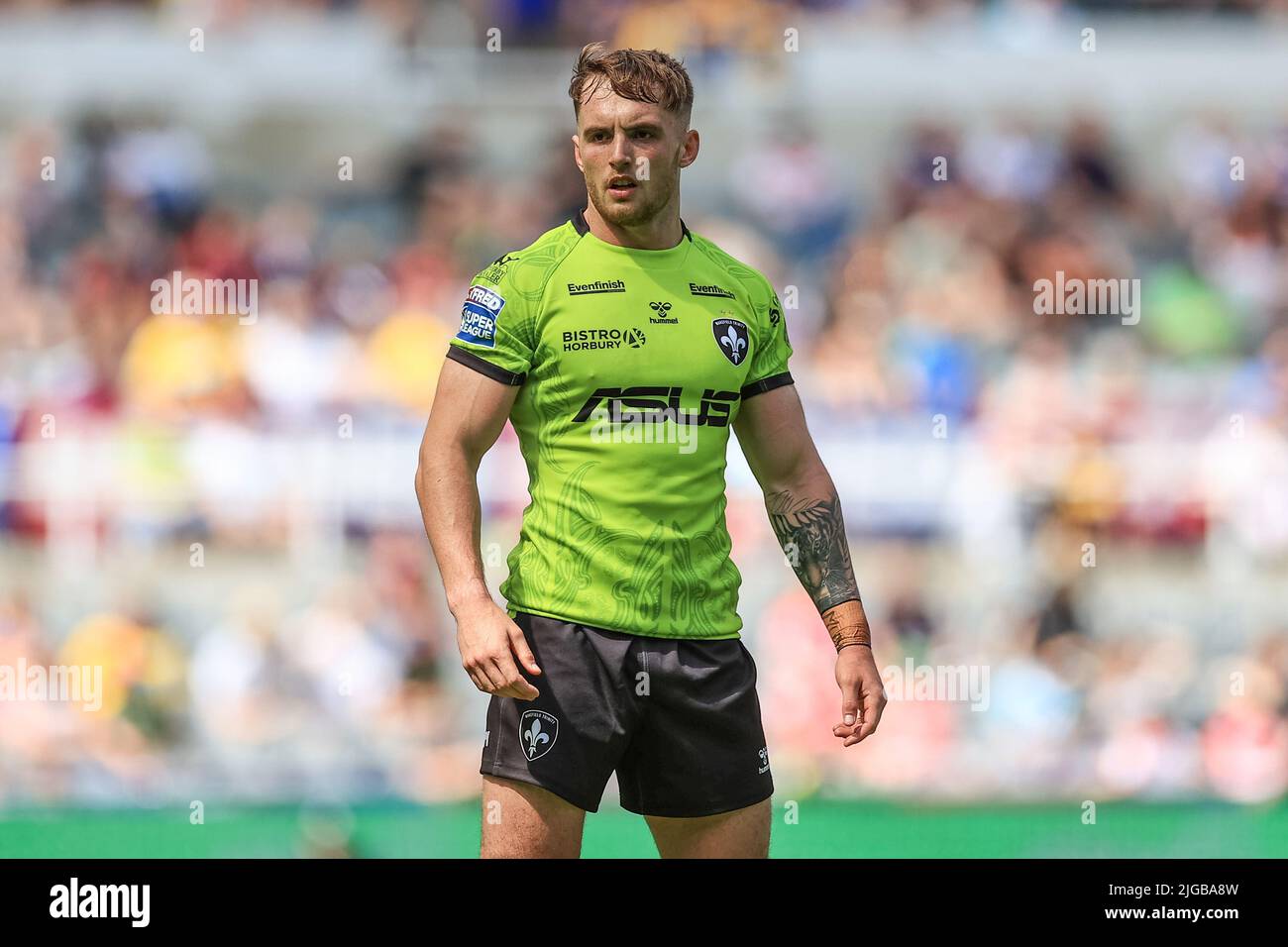 Newcastle, UK. 09th July, 2022. Jack Croft #20 of Wakefield Trinity during the game in Newcastle, United Kingdom on 7/9/2022. (Photo by Mark Cosgrove/News Images/Sipa USA) Credit: Sipa USA/Alamy Live News Stock Photo