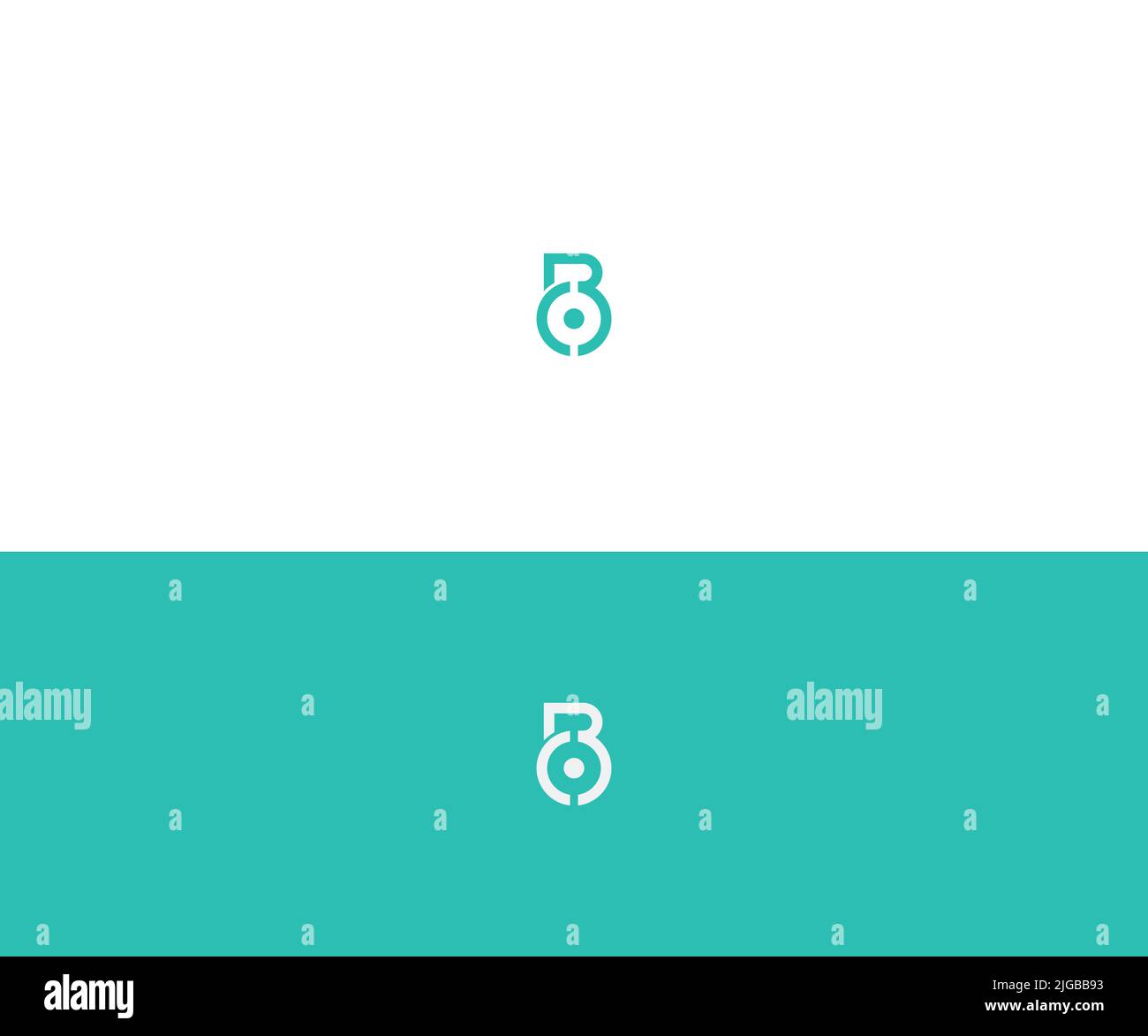 Letter B Logo Template vector Abstract Monogram Symbol Stock Vector ...