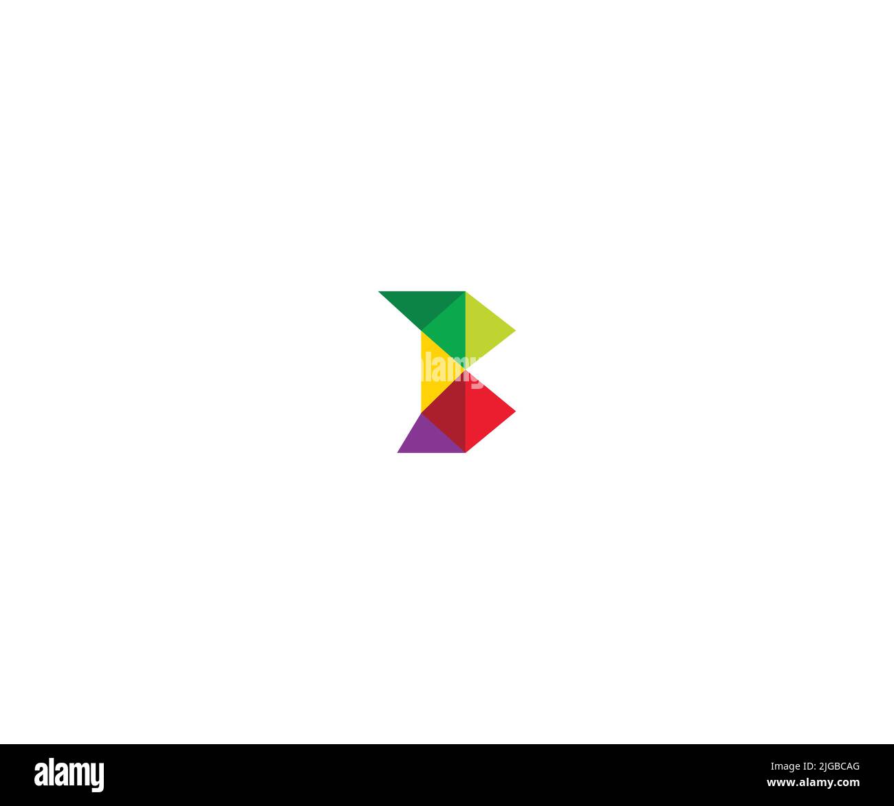 Letter B Logo Template vector Abstract Monogram Symbol Stock Vector ...