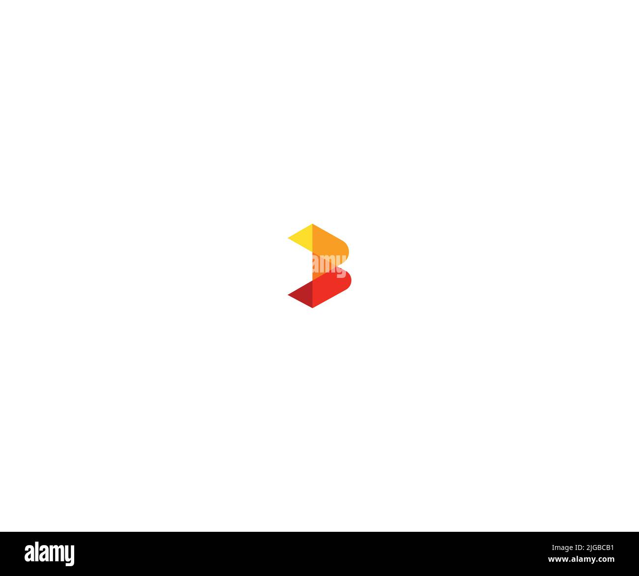Letter B Logo Template vector Abstract Monogram Symbol Stock Vector ...