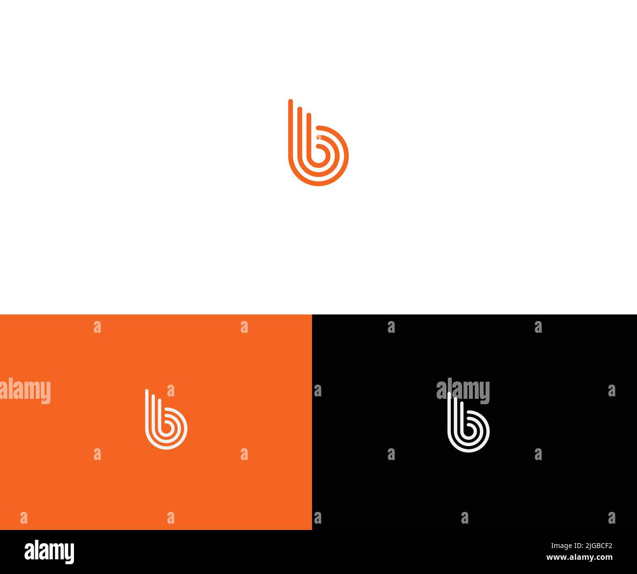 Letter B Logo Template vector Abstract Monogram Symbol Stock Vector ...