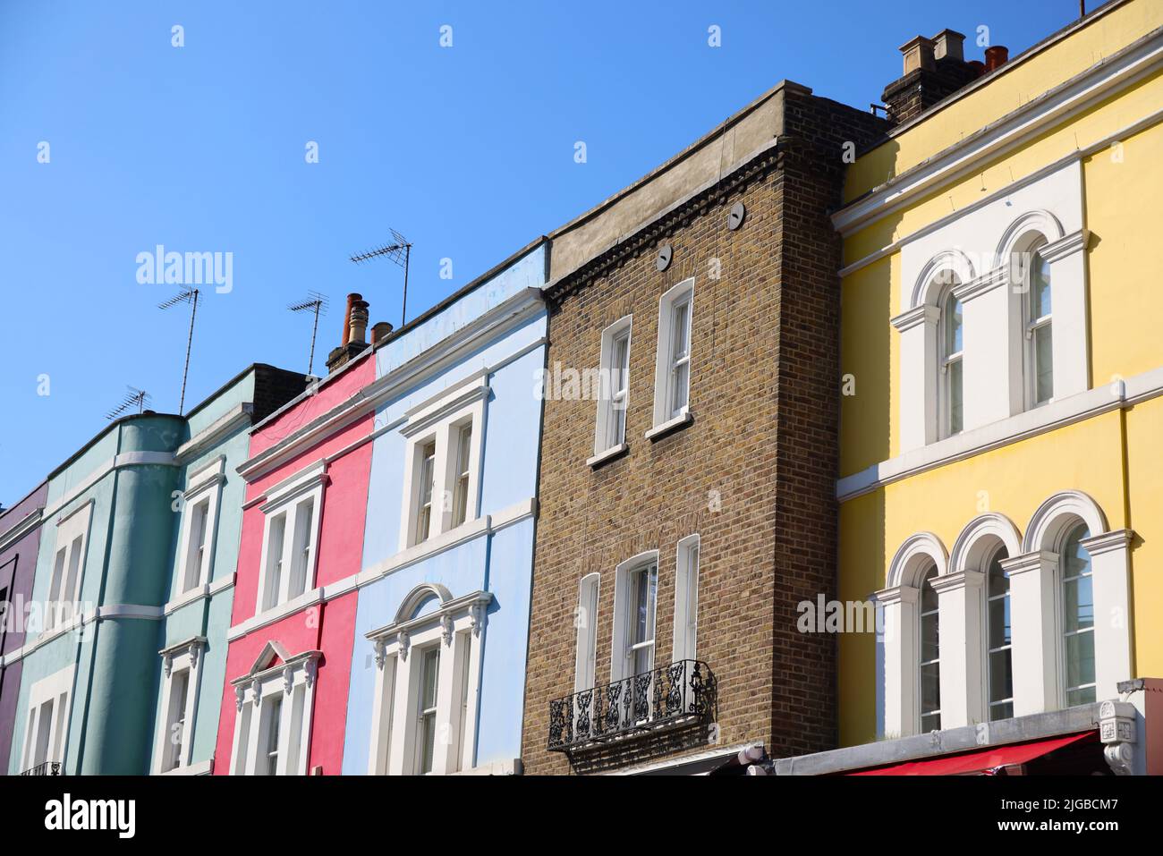 The characteristic houses of Notting Hill, London Stock Photo Alamy