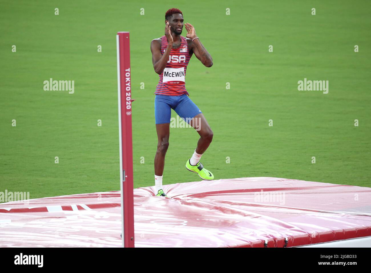 August 01st, 2021 Tokyo, Japan Shelby McEwen of United States reacts