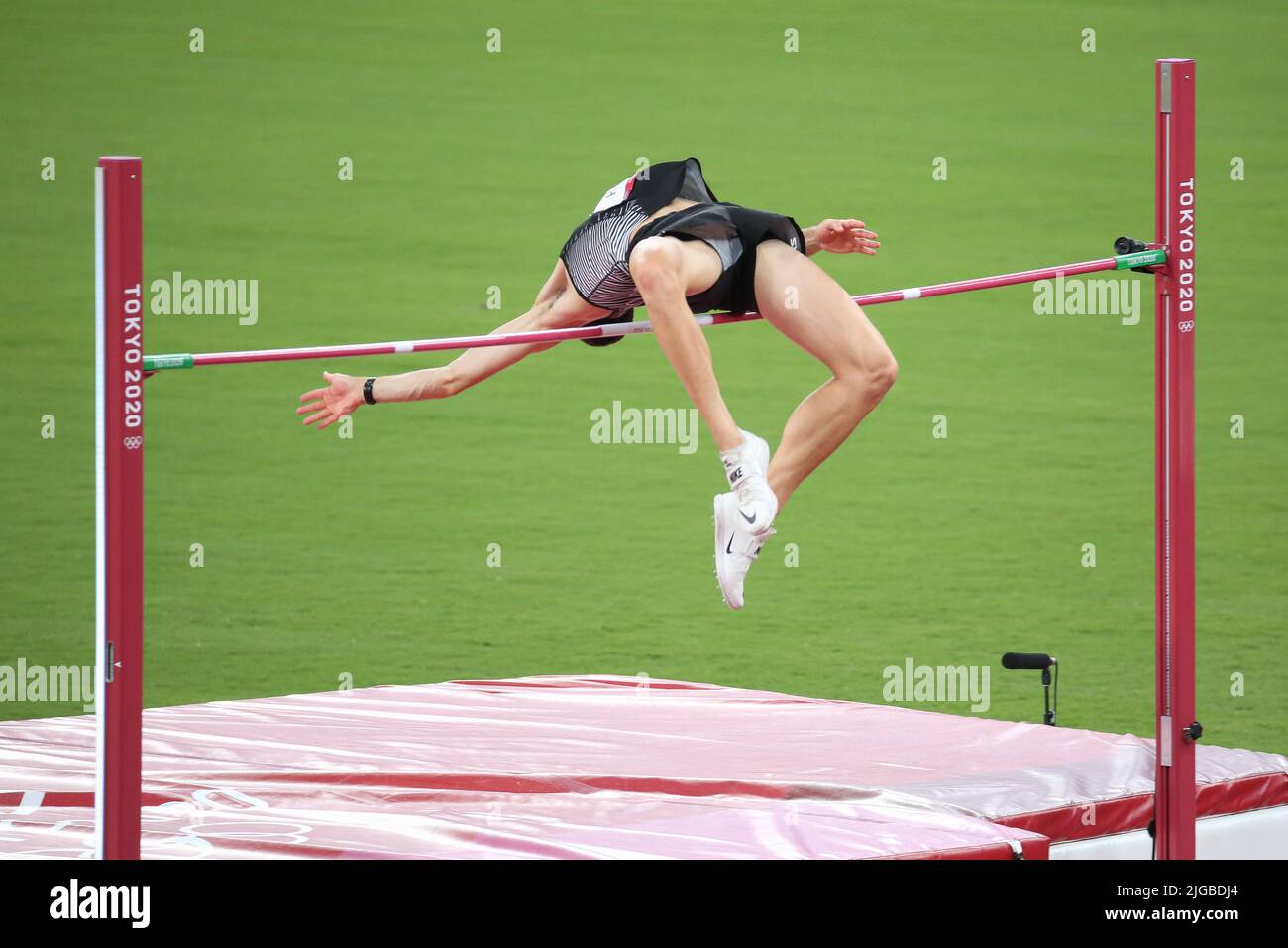 August 01st, 2021 Tokyo, Japan Hamish Kerr of New Zealand clears 2
