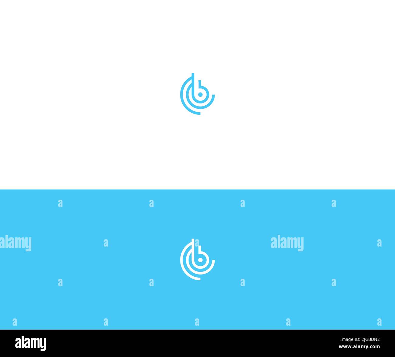Letter B Logo Template vector Abstract Monogram Symbol Stock Vector ...