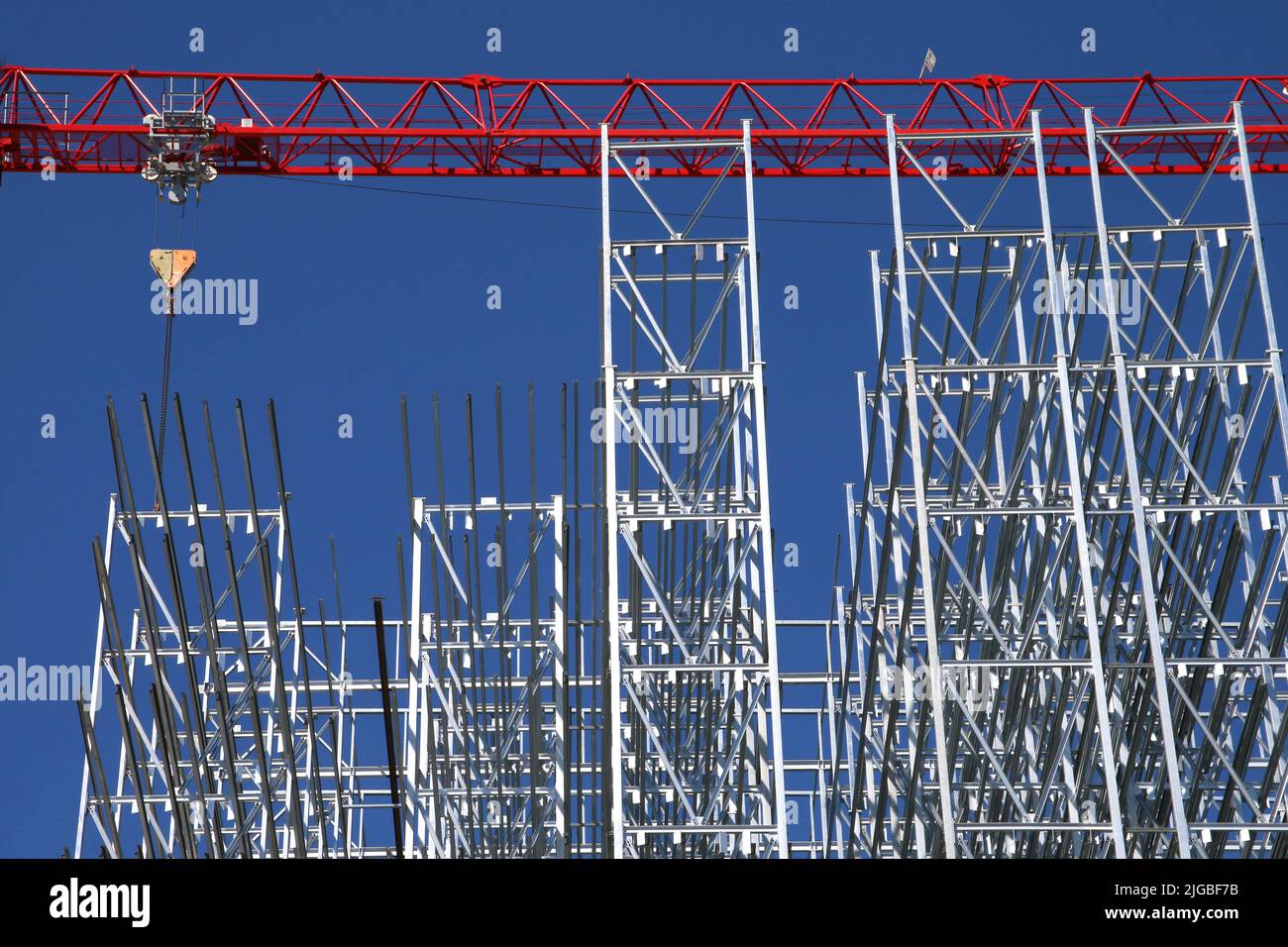 Construction Of A Logistic Center Stock Photo