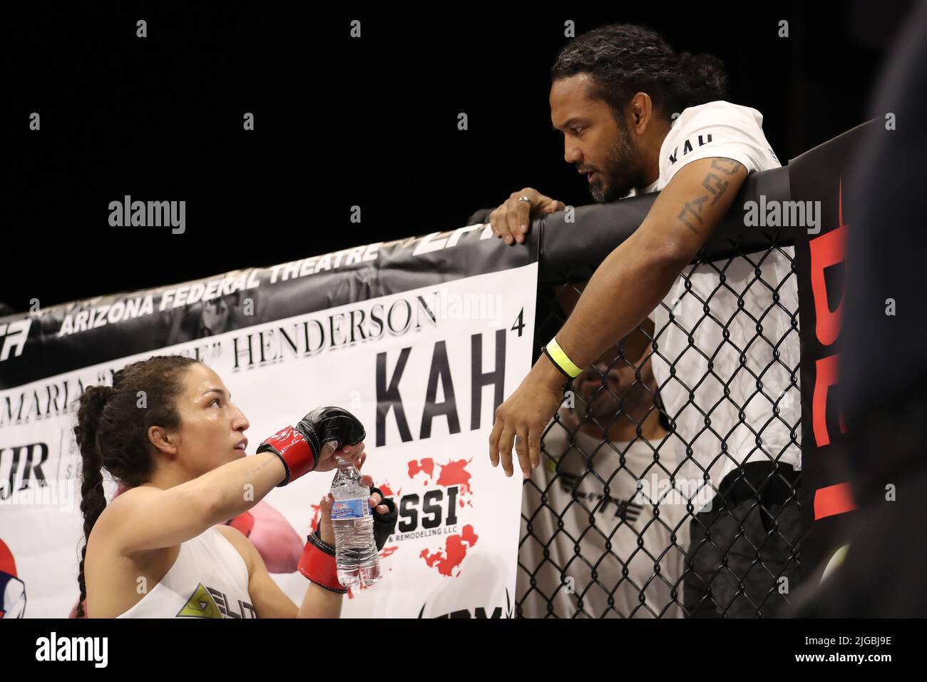 PHOENIX, AZ JULY 8 Maria Henderson and Melanie McIntyre meet in the