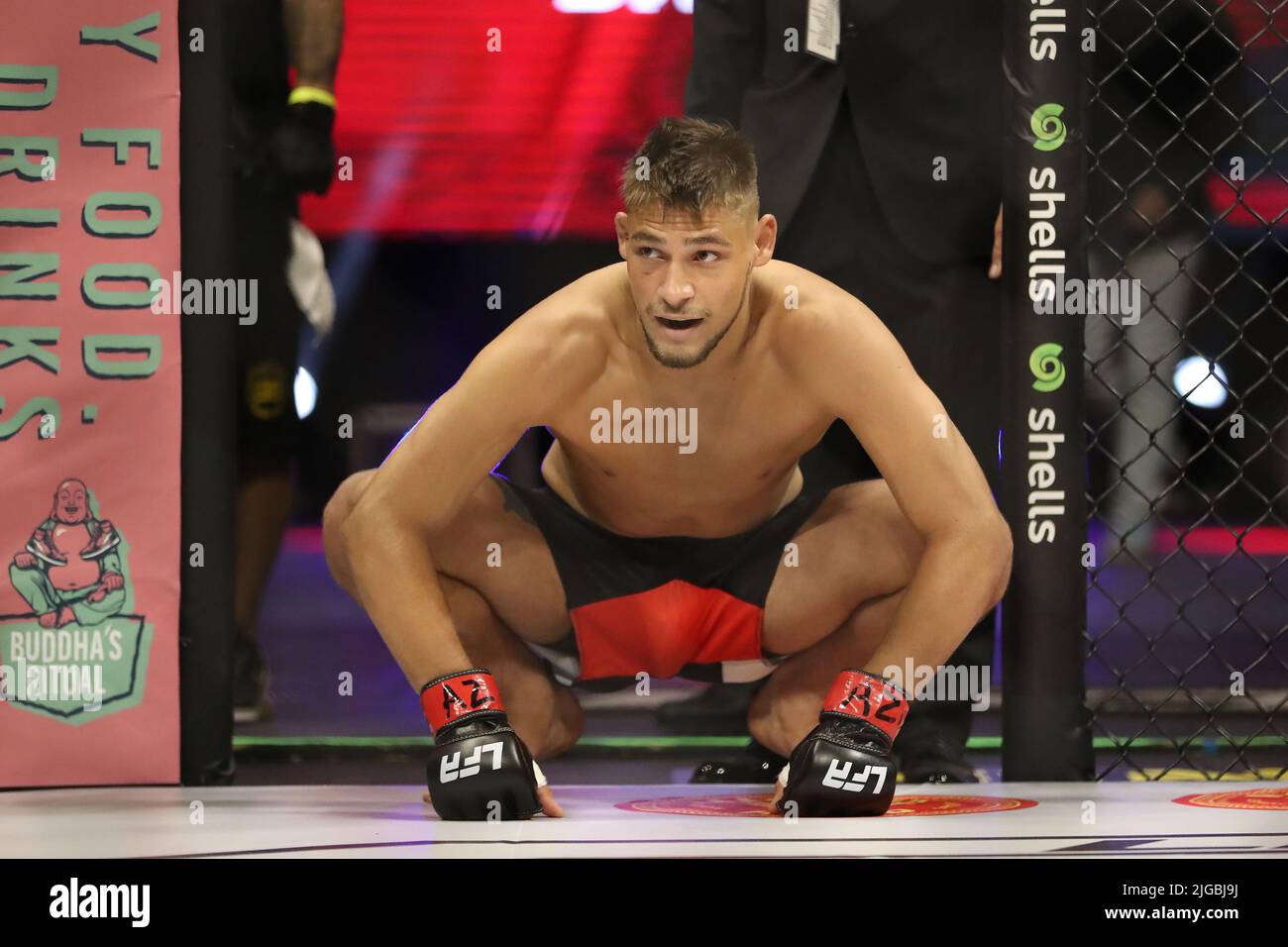 PHOENIX, AZ JULY 8 Enrique Barcenas and Scott Hokit meet in the