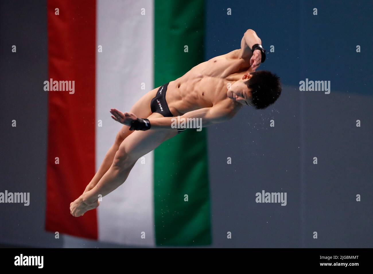 Budapest, Hungary, 3rd July 2022. Rikuto Tamai of Japan competes in the