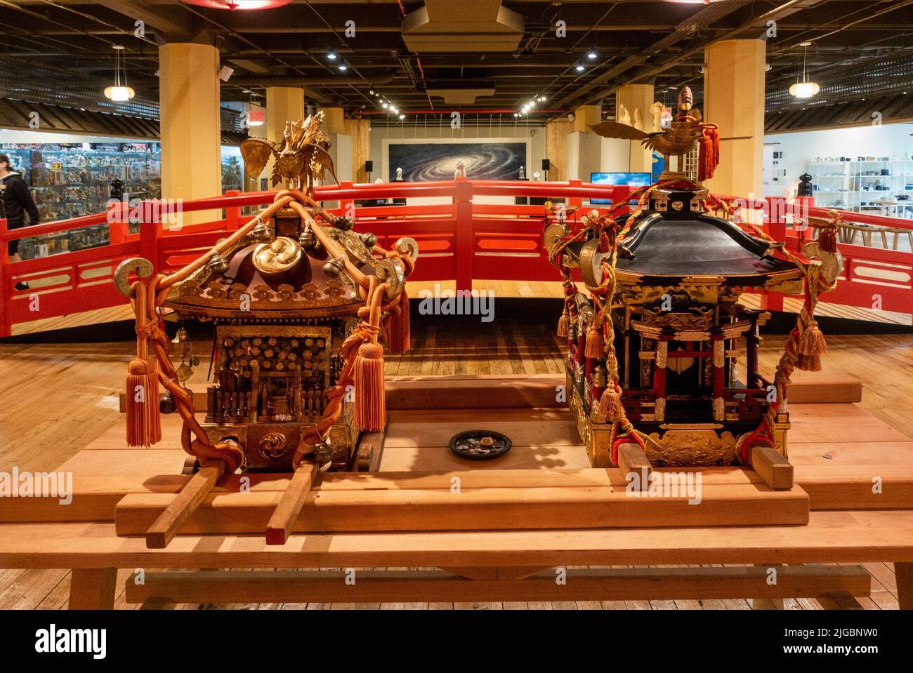 Japanese small businesses in Japan village loft in Industry City sunset