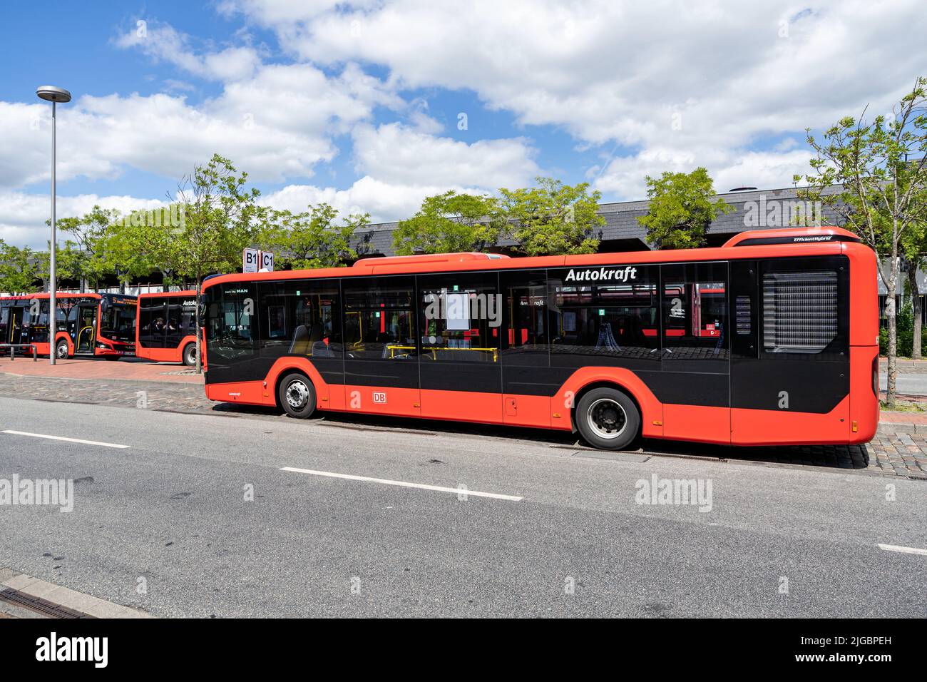 Autokraft MAN Lion’s City bus in Schleswig, Germany Stock Photo