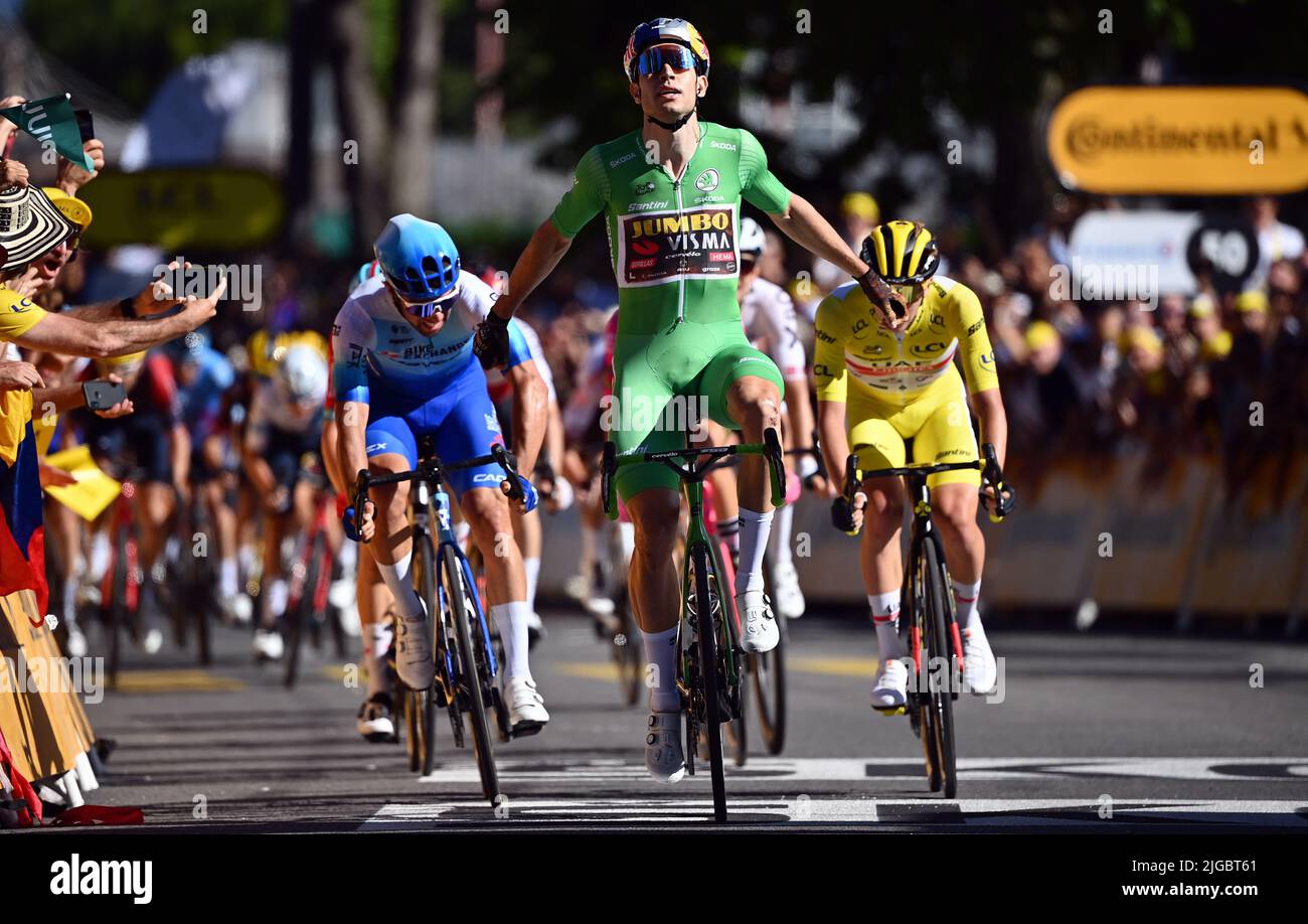 Australian Michael Matthews BikeExchangeJayco, Belgian Wout Van Aert