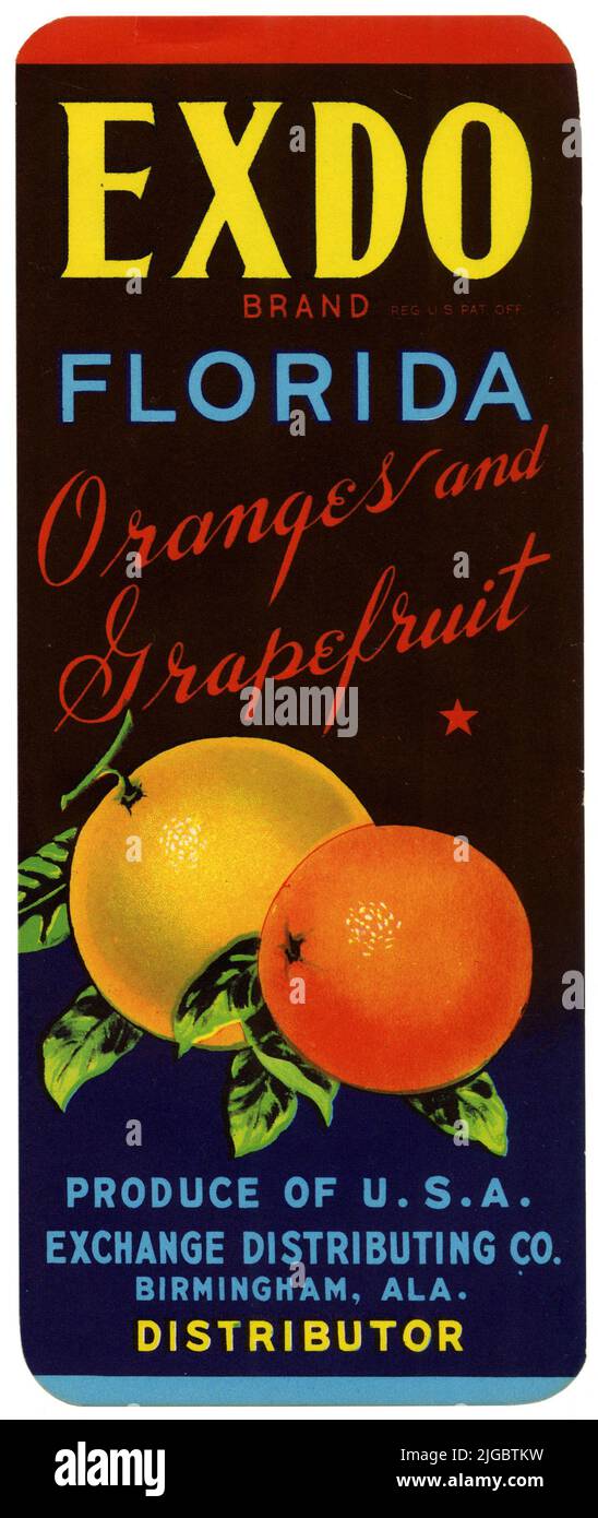 Placentia Miracle Genie Black Version Orange Citrus Fruit Crate Label Art Print 
