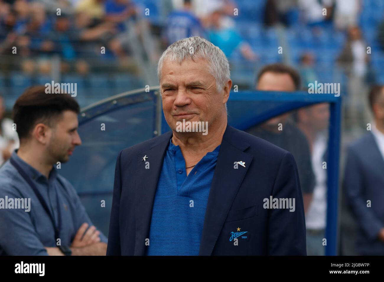 Alexander Medvedev, President of Zenit Football Club, Deputy Chairman of Gazprom Management Board seen during the Betting Match of Legends between Zenit Saint Petersburg and Spartak Moscow at Petrovsky Stadium. Final score; Zenit 2:0 Spartak. Stock Photo