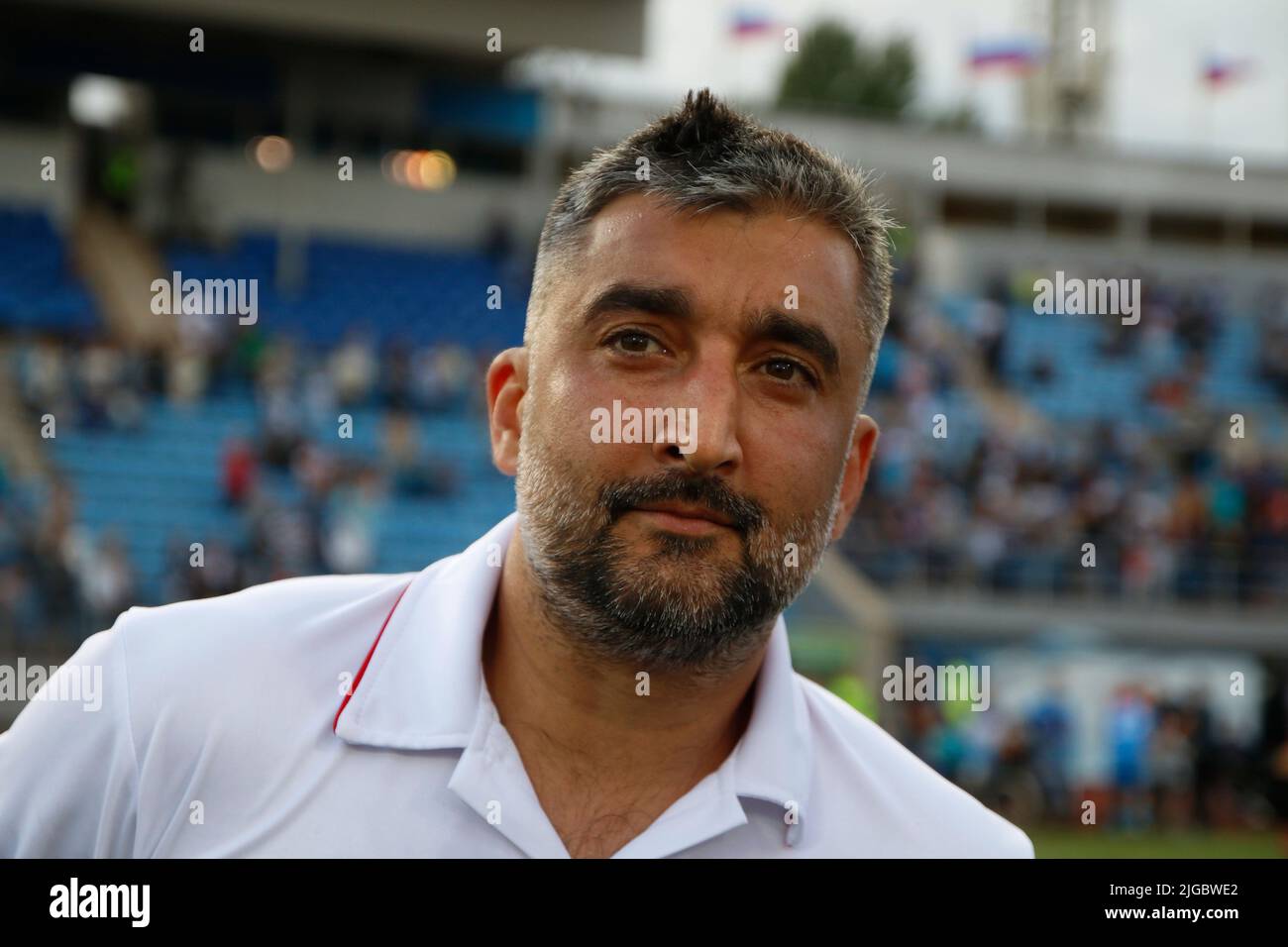 Saint Petersburg, Russia. 08th July, 2022. Aleksandr Samedov (No.19) of Spartak seen during the Betting Match of Legends between Zenit Saint Petersburg and Spartak Moscow at Petrovsky Stadium. Final score; Zenit 2:0 Spartak. Credit: SOPA Images Limited/Alamy Live News Stock Photo